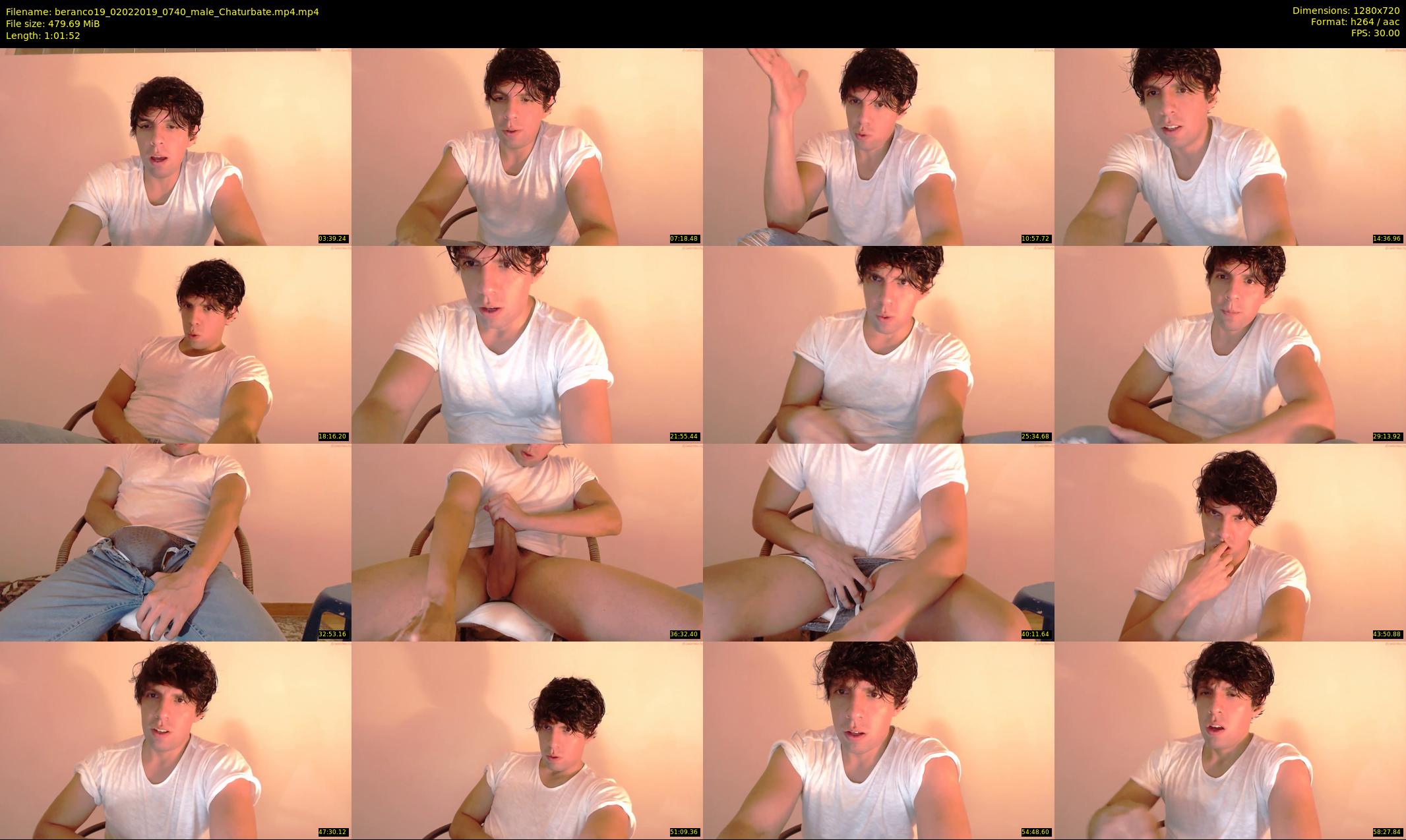 beranco19 — 62 minute Chaturbate male cam show recording, 720p, Feb 2, 2019