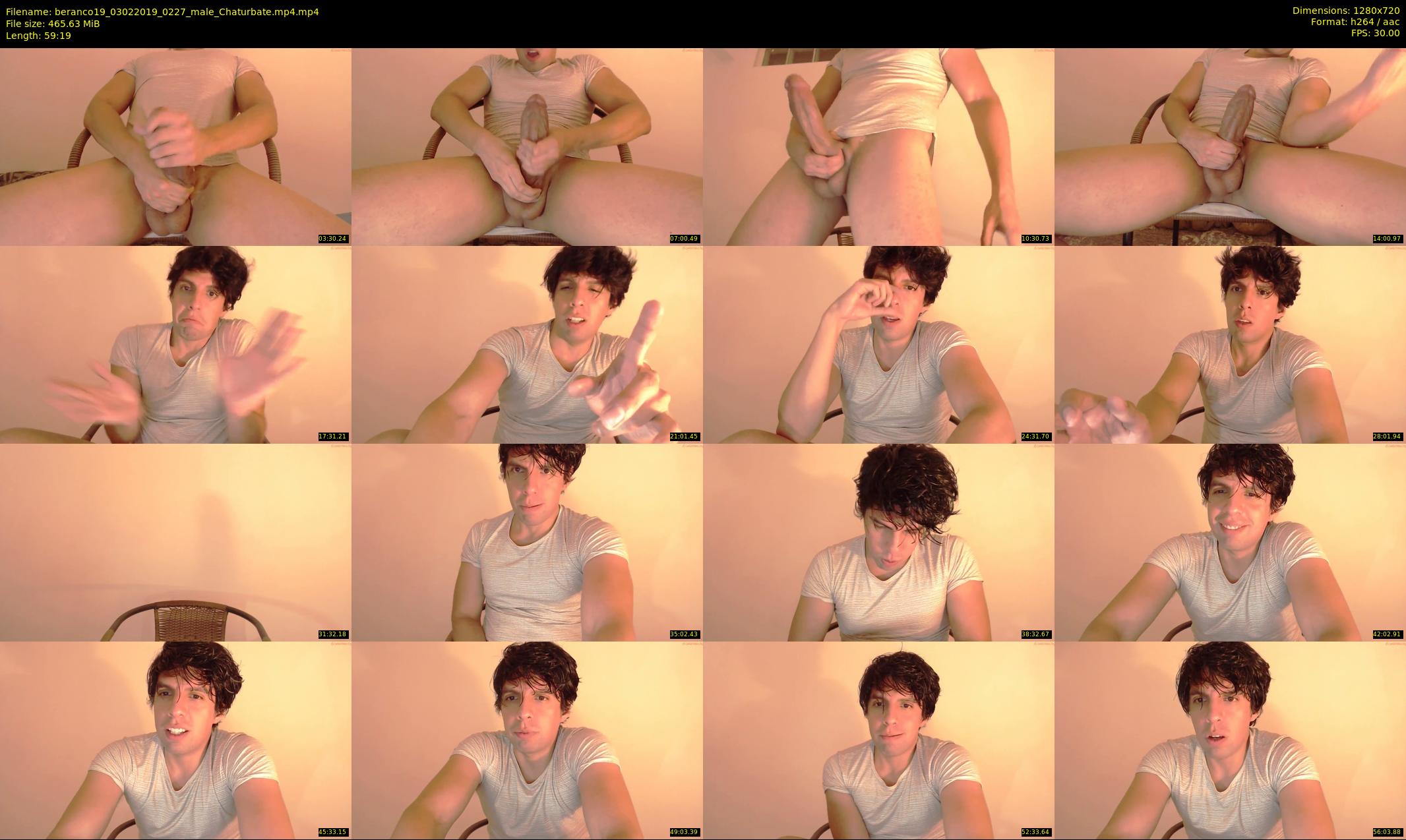 beranco19 — 60 minute Chaturbate male cam show recording, 720p, Feb 3, 2019