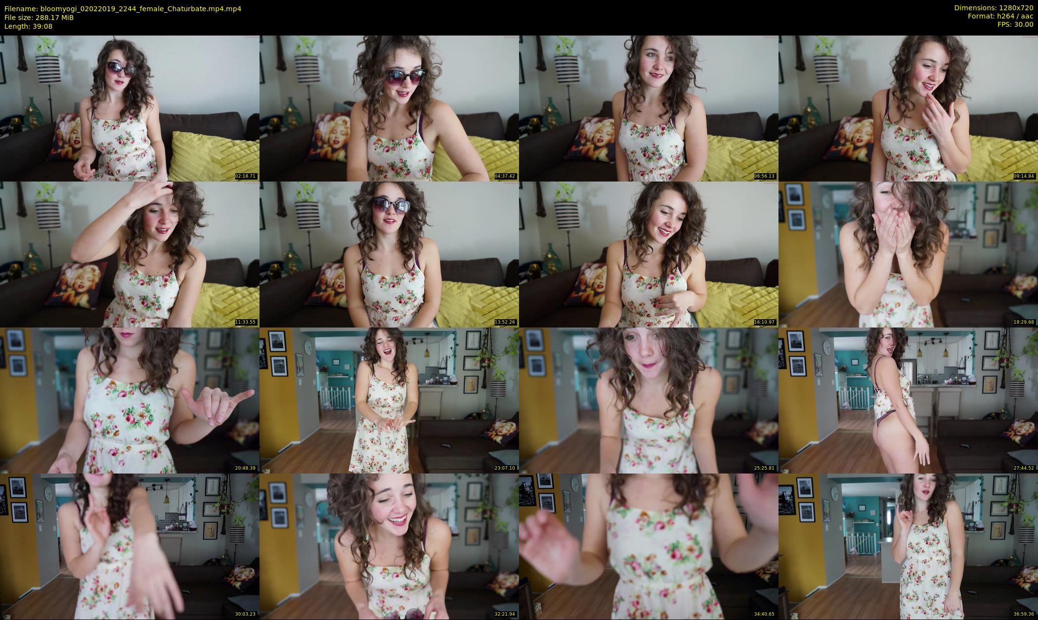 bloomyogi — 40 minute Chaturbate female cam show recording, 720p, Feb 2, 2019
