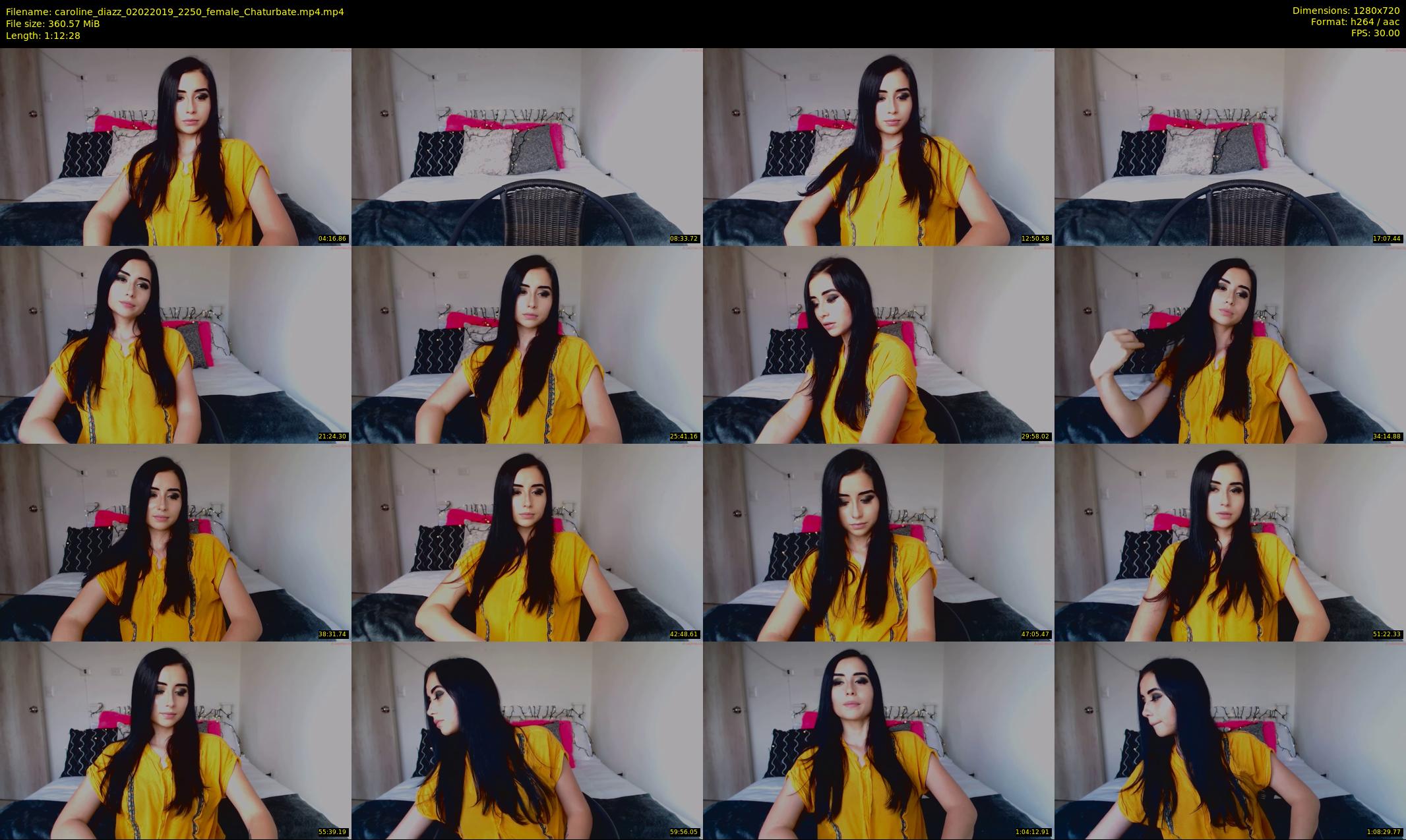 caroline_diazz — 73 minute Chaturbate female cam show recording, 720p, Feb 2, 2019
