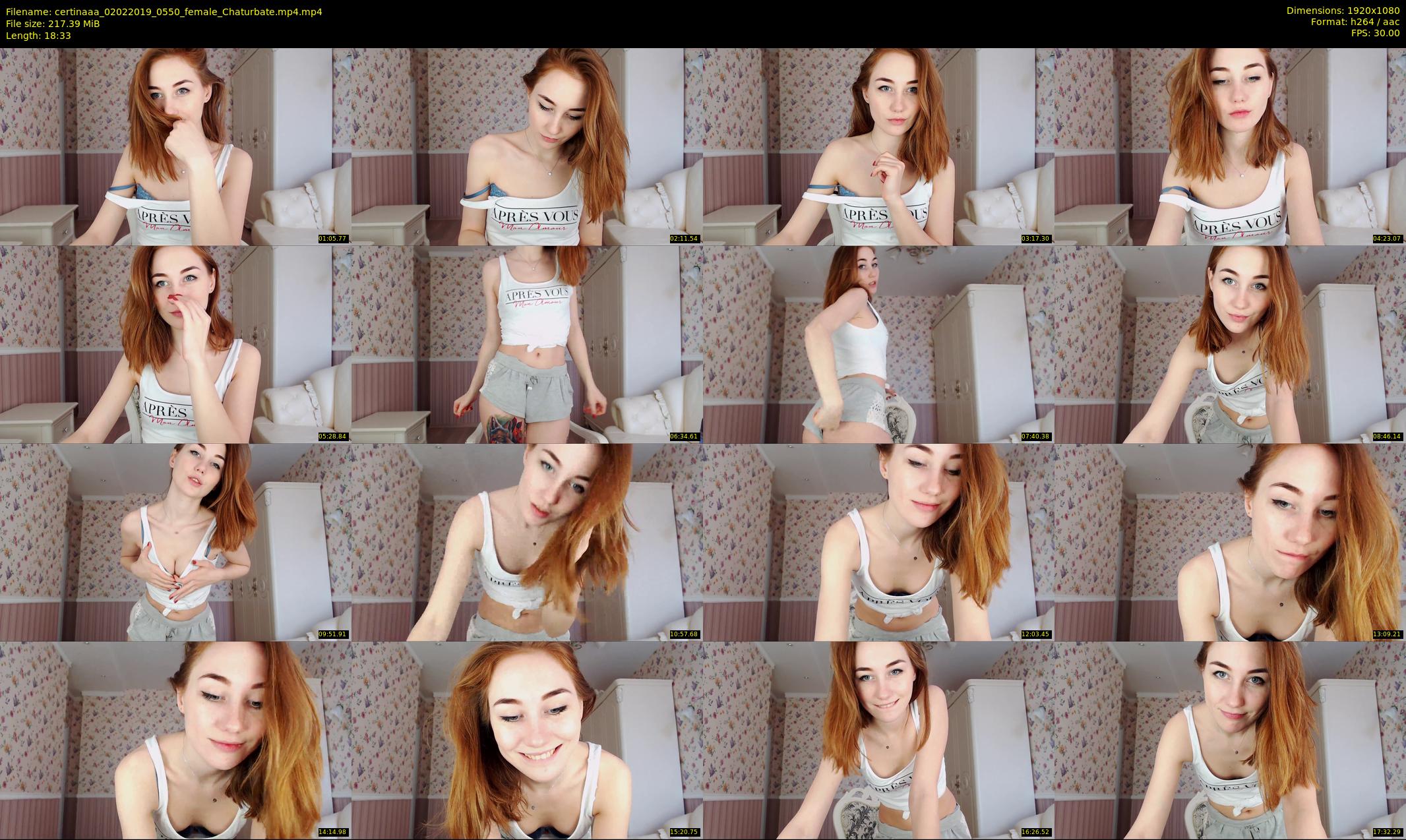 certinaaa — 19 minute Chaturbate female cam show recording, 1080p, Feb 2, 2019