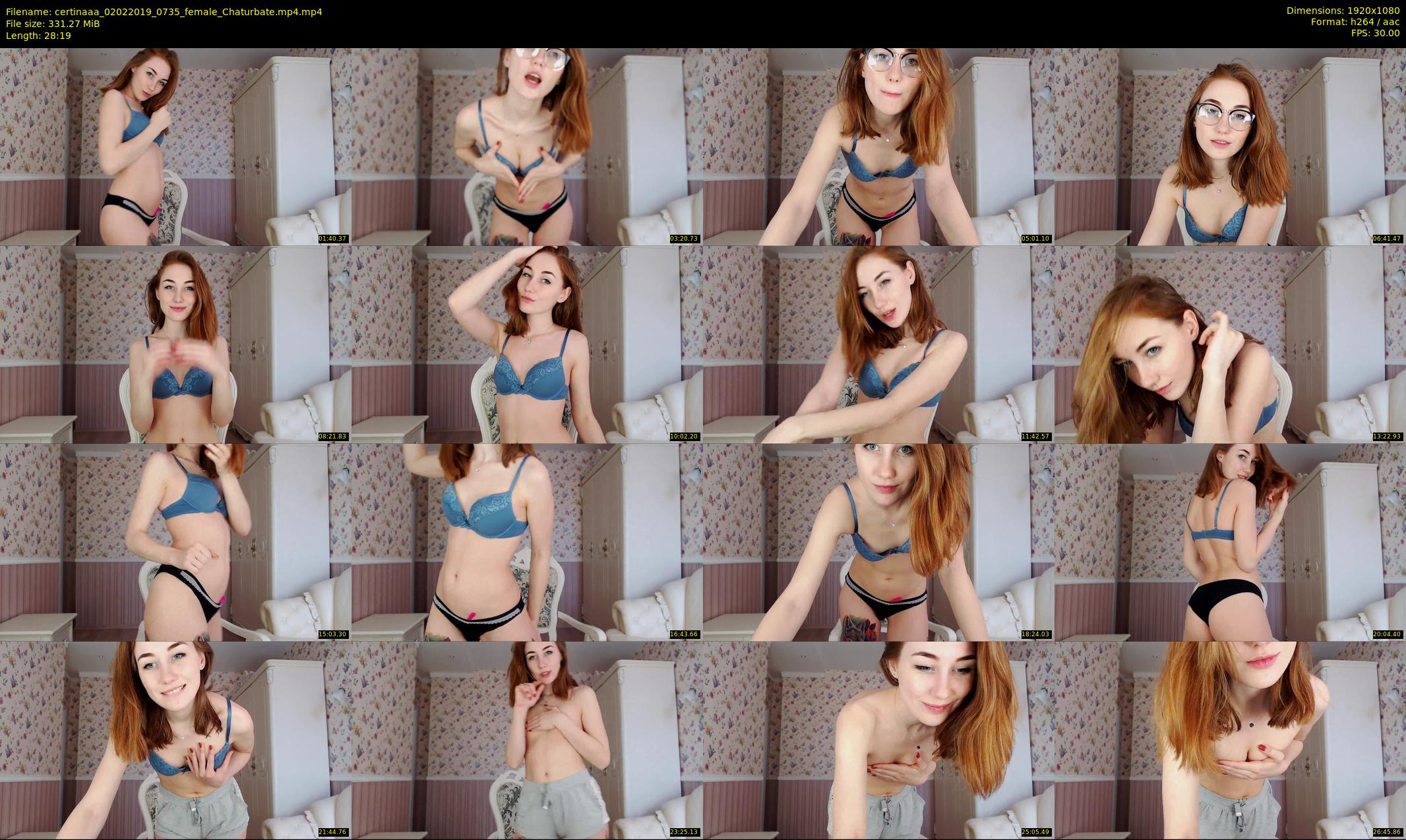 certinaaa — 29 minute Chaturbate female cam show recording, 1080p, Feb 2, 2019
