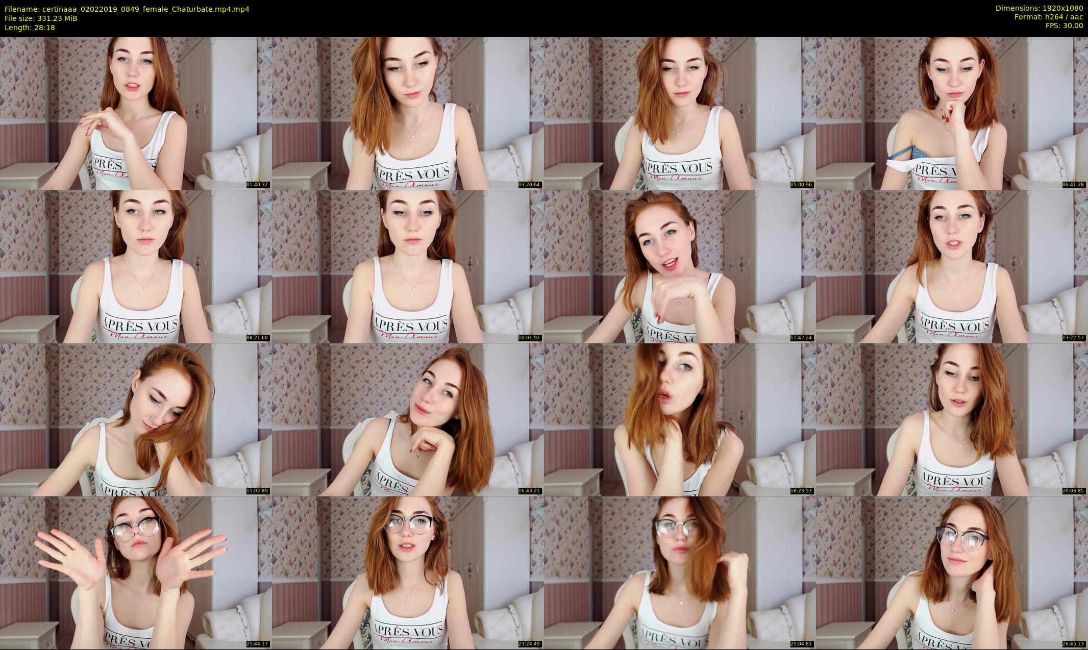 certinaaa — 29 minute Chaturbate female cam show recording, 1080p, Feb 2, 2019