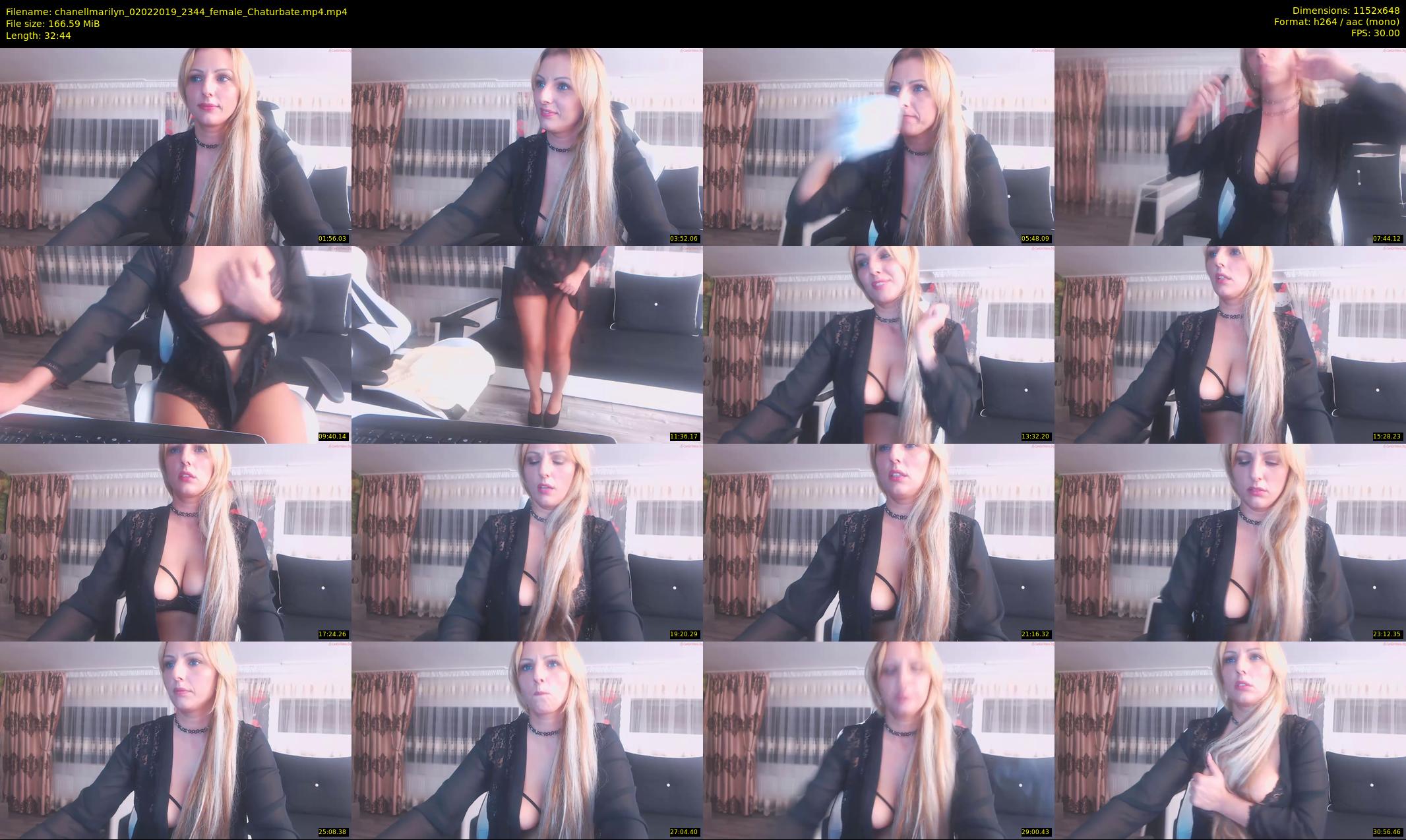 chanellmarilyn — 33 minute Chaturbate female cam show recording, 480p, Feb 2, 2019