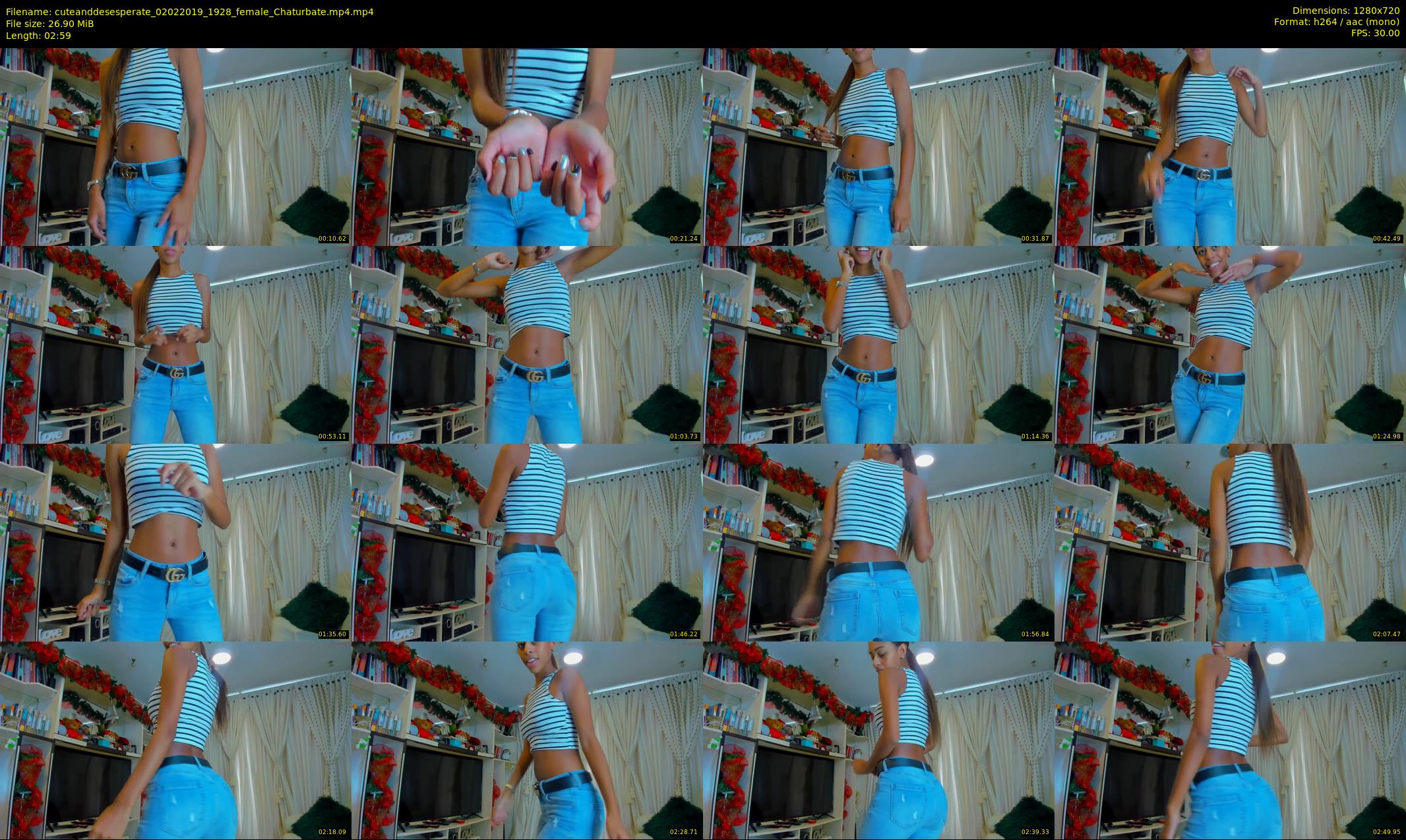 cuteanddesesperate — 3 minute Chaturbate female cam show recording, 720p, Feb 2, 2019