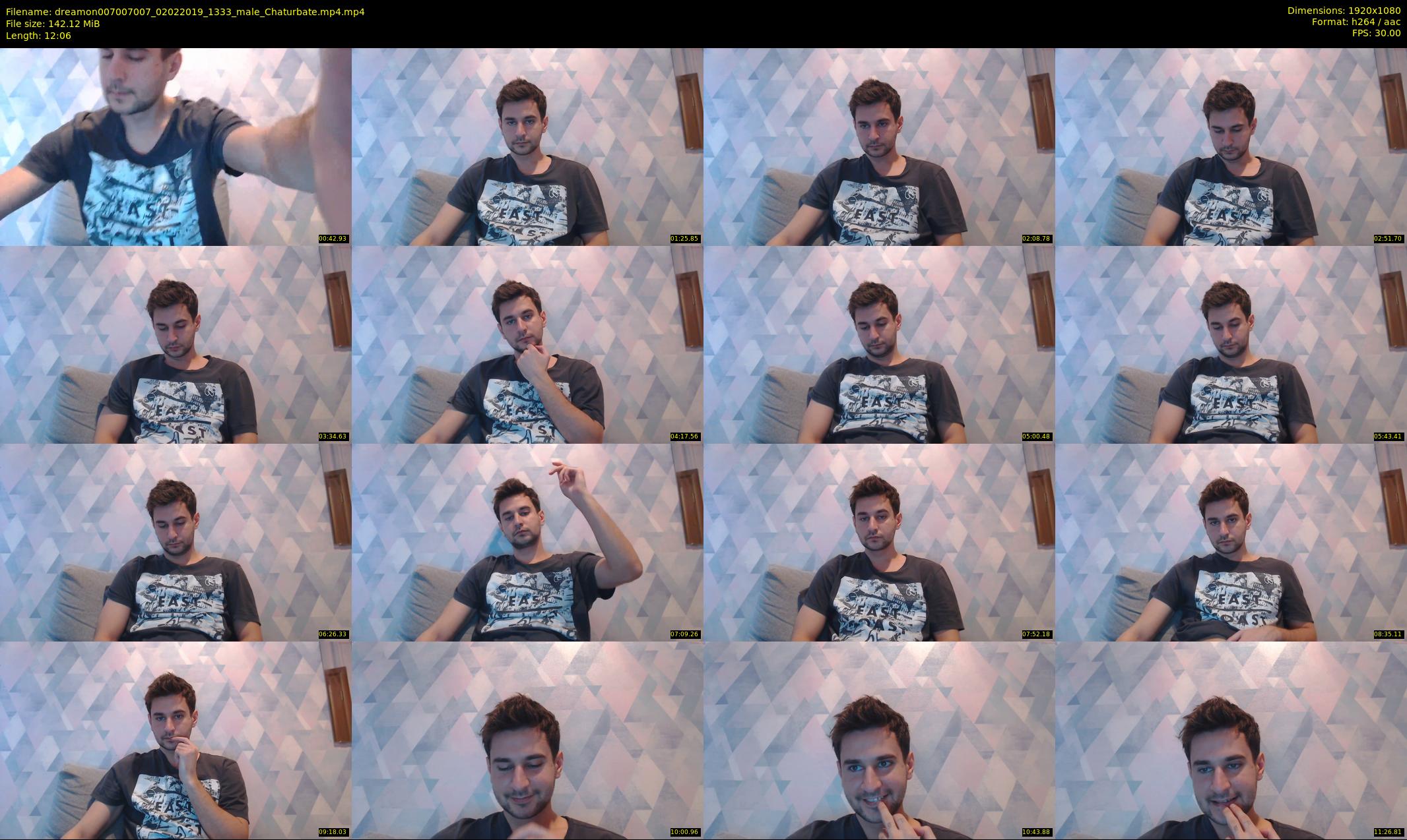 dreamon007007007 — 13 minute Chaturbate male cam show recording, 1080p, Feb 2, 2019