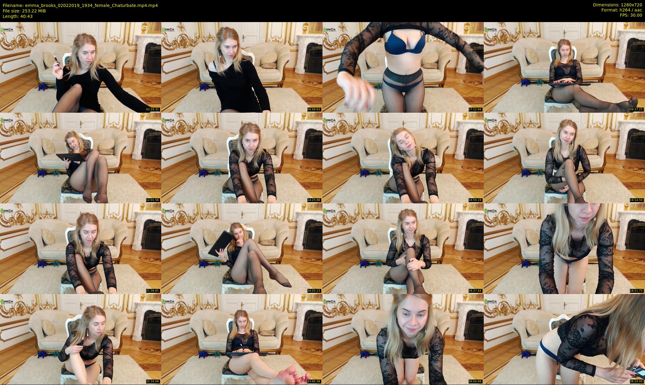 emma_brooks — 41 minute Chaturbate female cam show recording, 720p, Feb 2, 2019