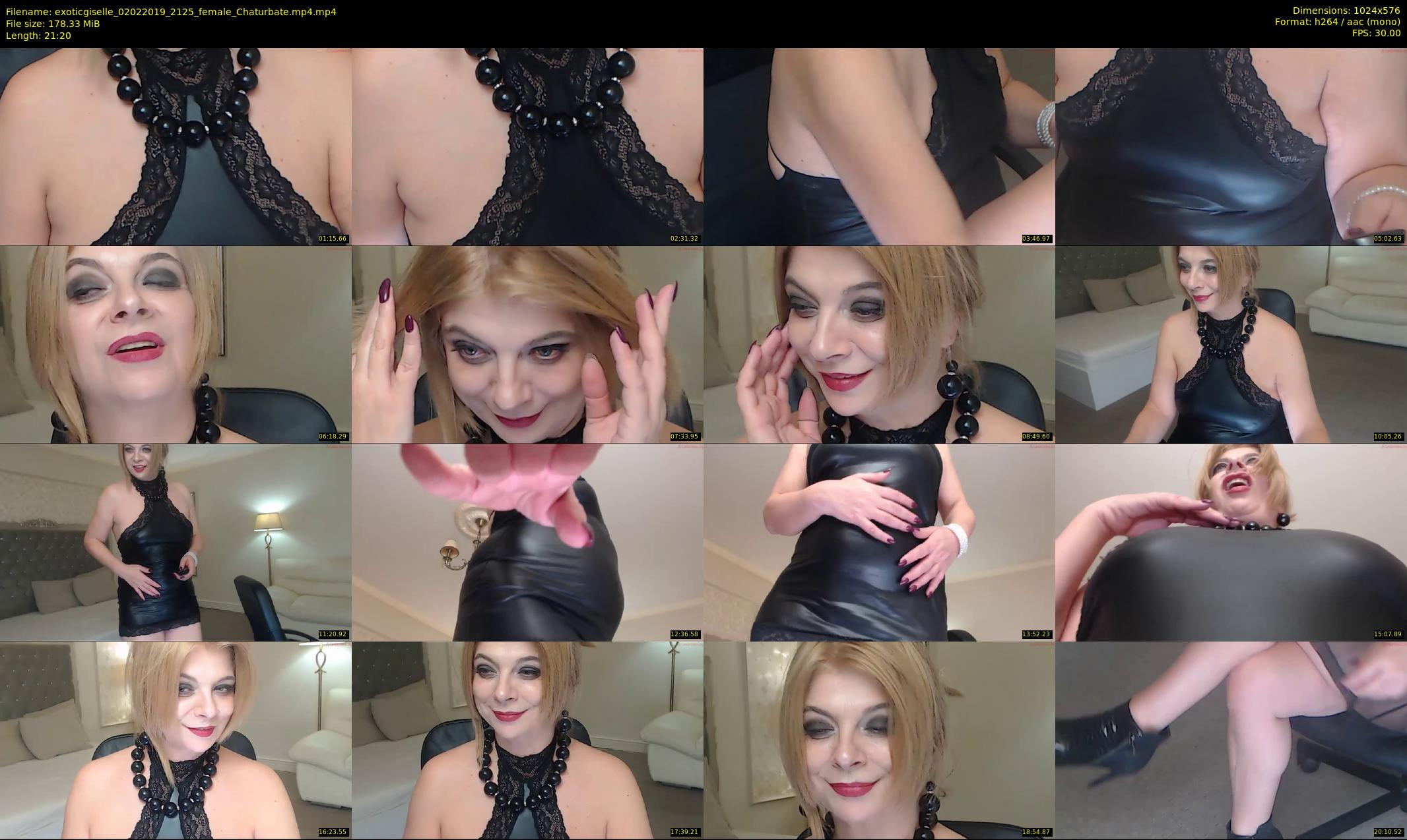 exoticgiselle — 22 minute Chaturbate female cam show recording, 480p, Feb 2, 2019