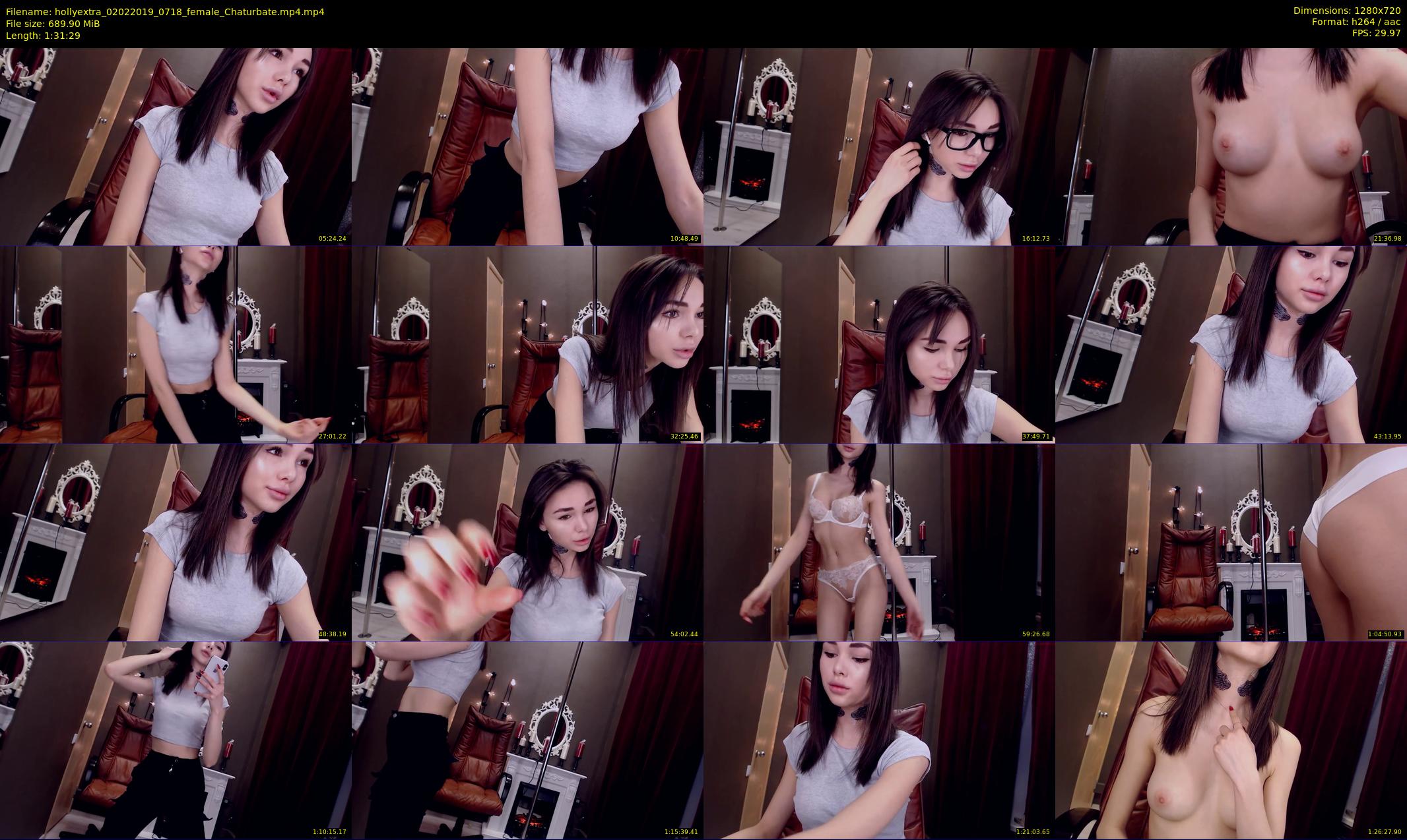 hollyextra — 92 minute Chaturbate female cam show recording, 720p, Feb 2, 2019