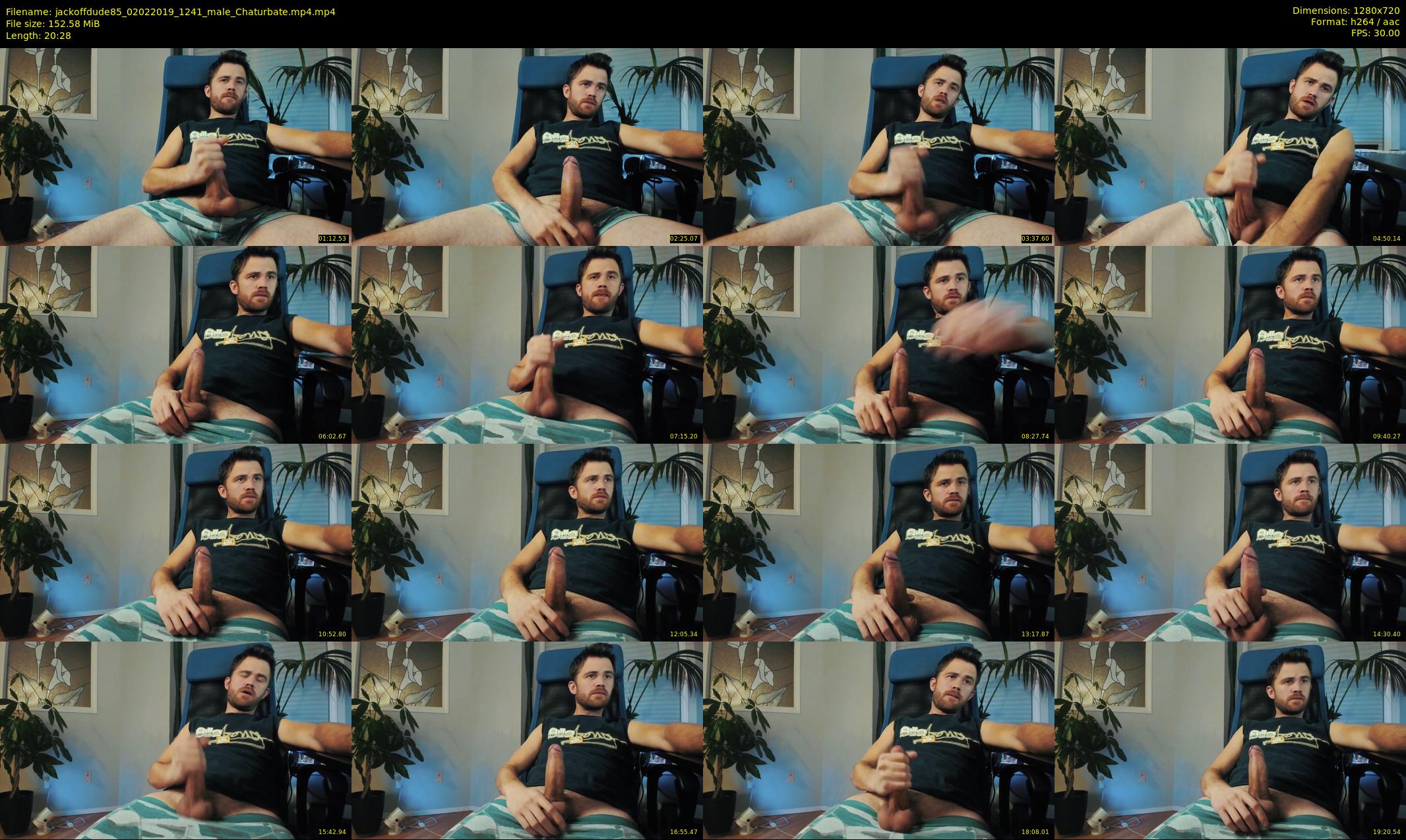 jackoffdude85 — 21 minute Chaturbate male cam show recording, 720p, Feb 2, 2019
