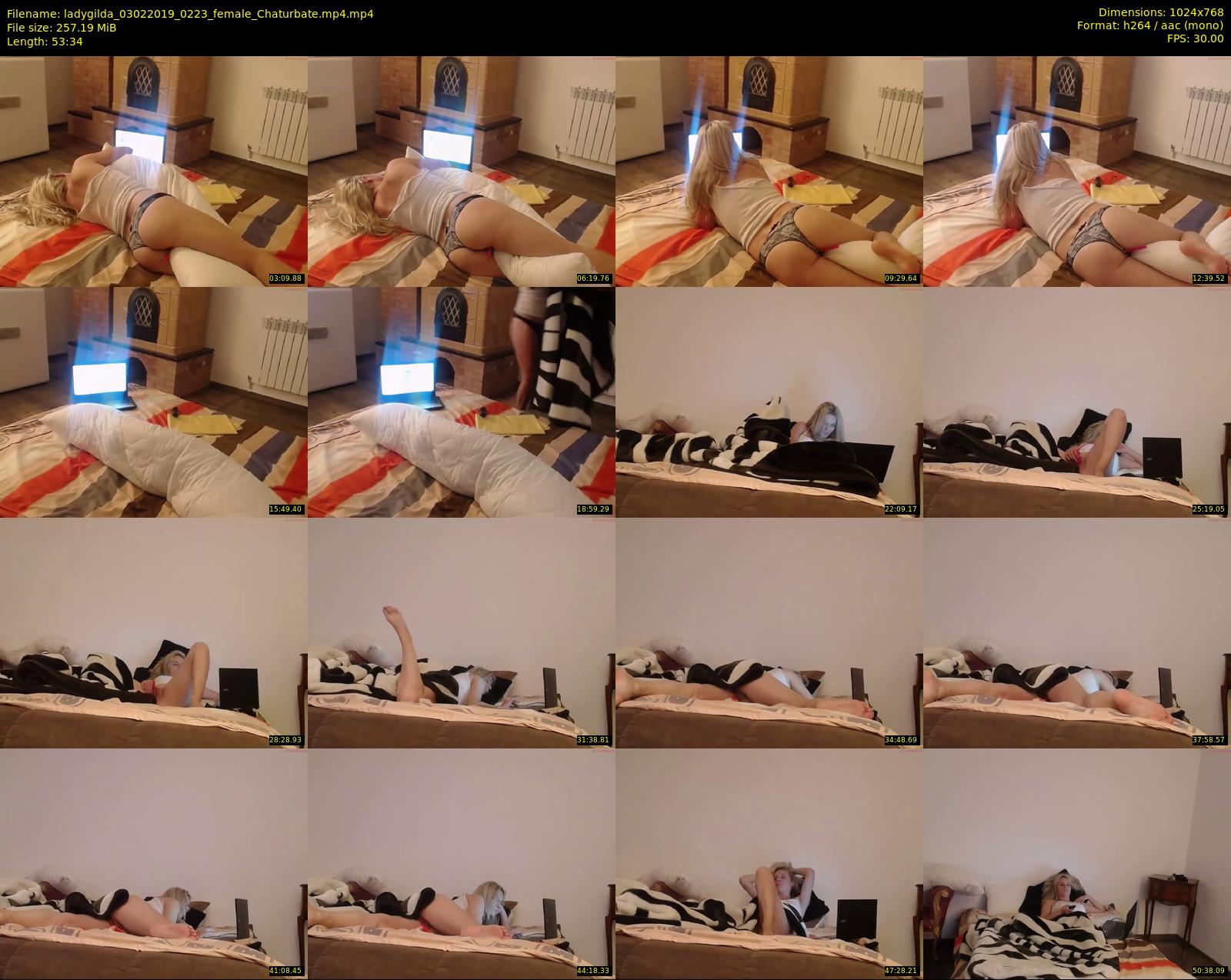ladygilda — 54 minute Chaturbate female cam show recording, 720p, Feb 3, 2019