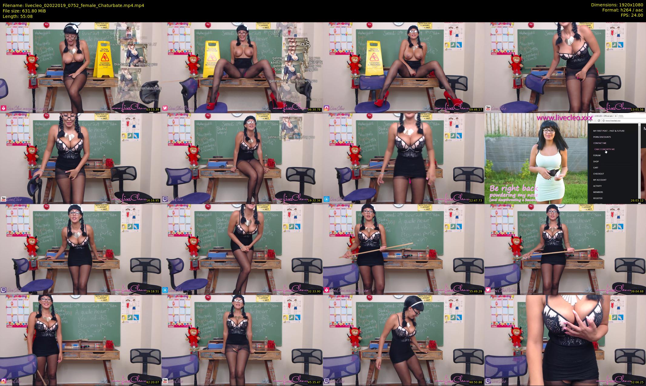 livecleo — 56 minute Chaturbate female cam show recording, 1080p, Feb 2, 2019