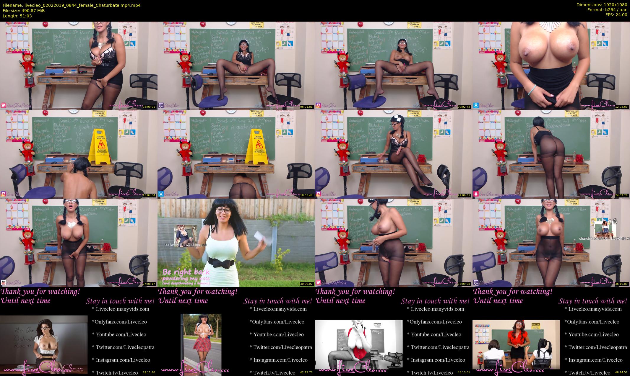 livecleo — 52 minute Chaturbate female cam show recording, 1080p, Feb 2, 2019