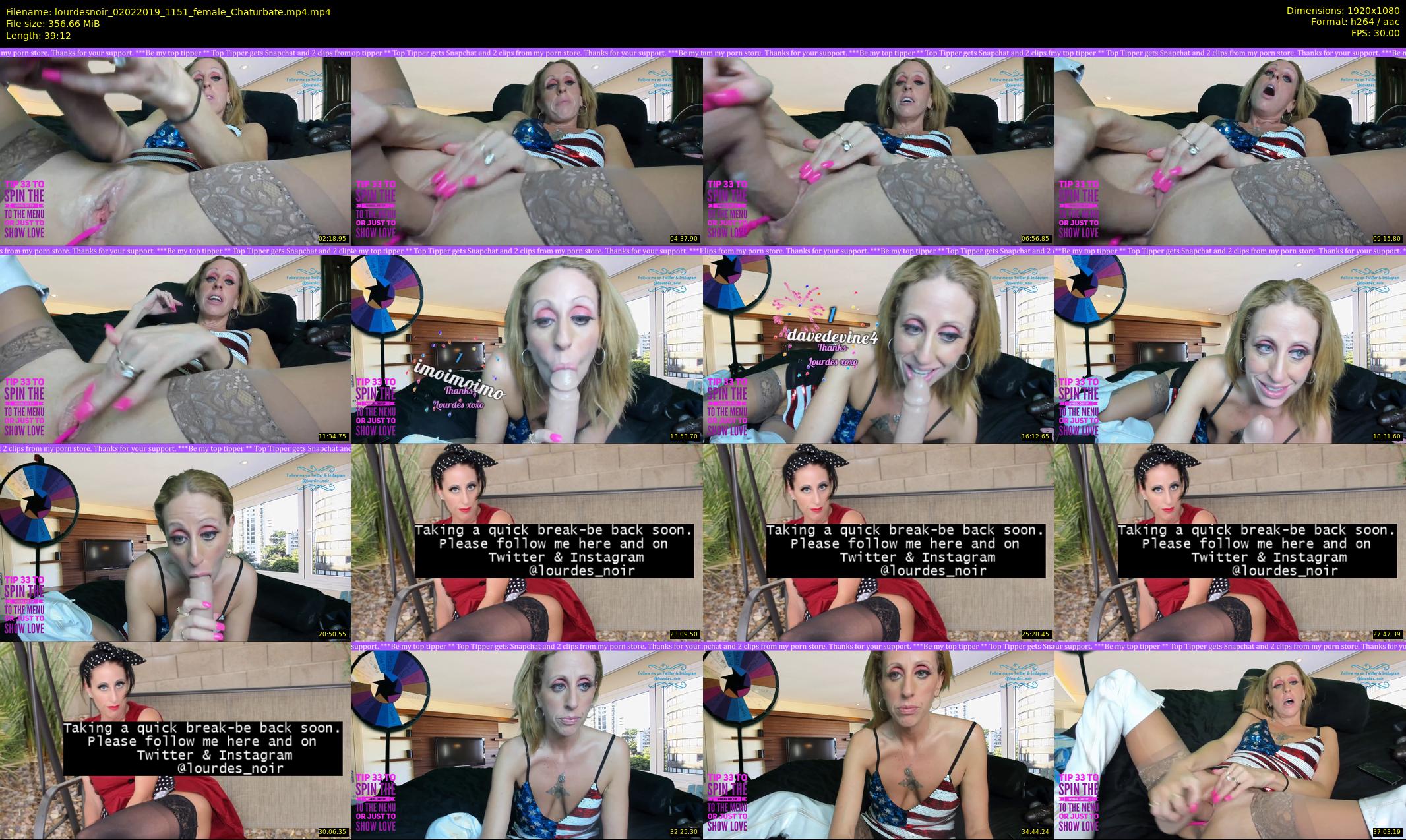lourdesnoir — 40 minute Chaturbate female cam show recording, 1080p, Feb 2, 2019