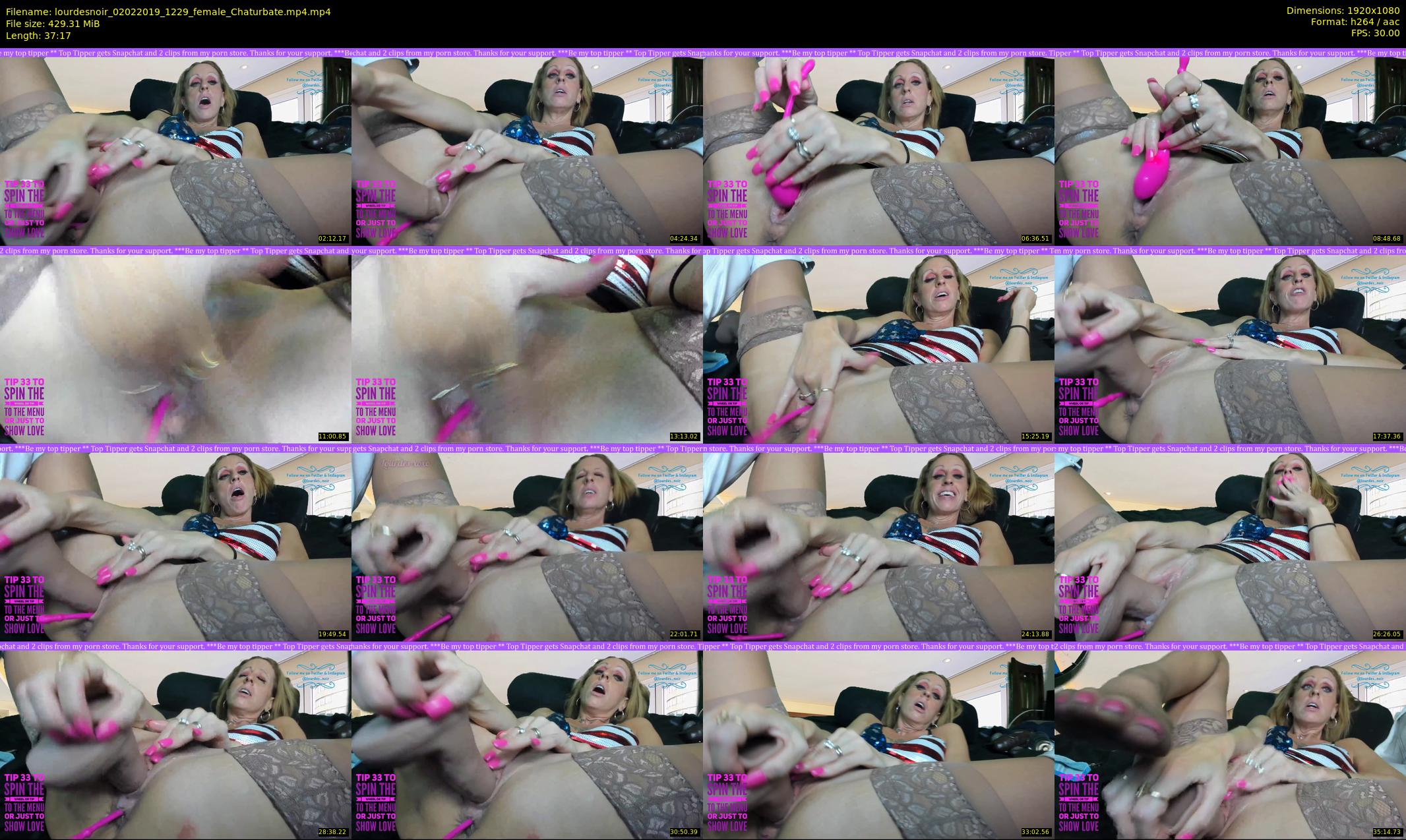 lourdesnoir — 38 minute Chaturbate female cam show recording, 1080p, Feb 2, 2019