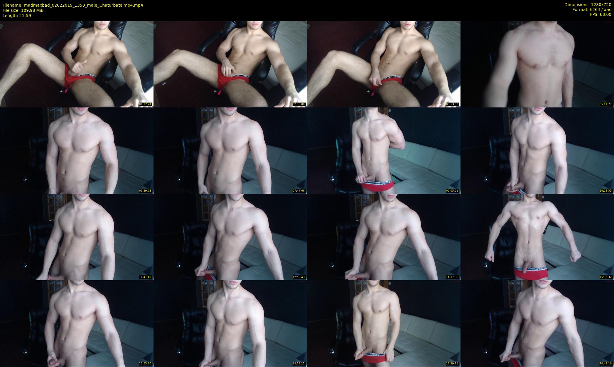 madmaxbad — 22 minute Chaturbate male cam show recording, 720p, Feb 2, 2019