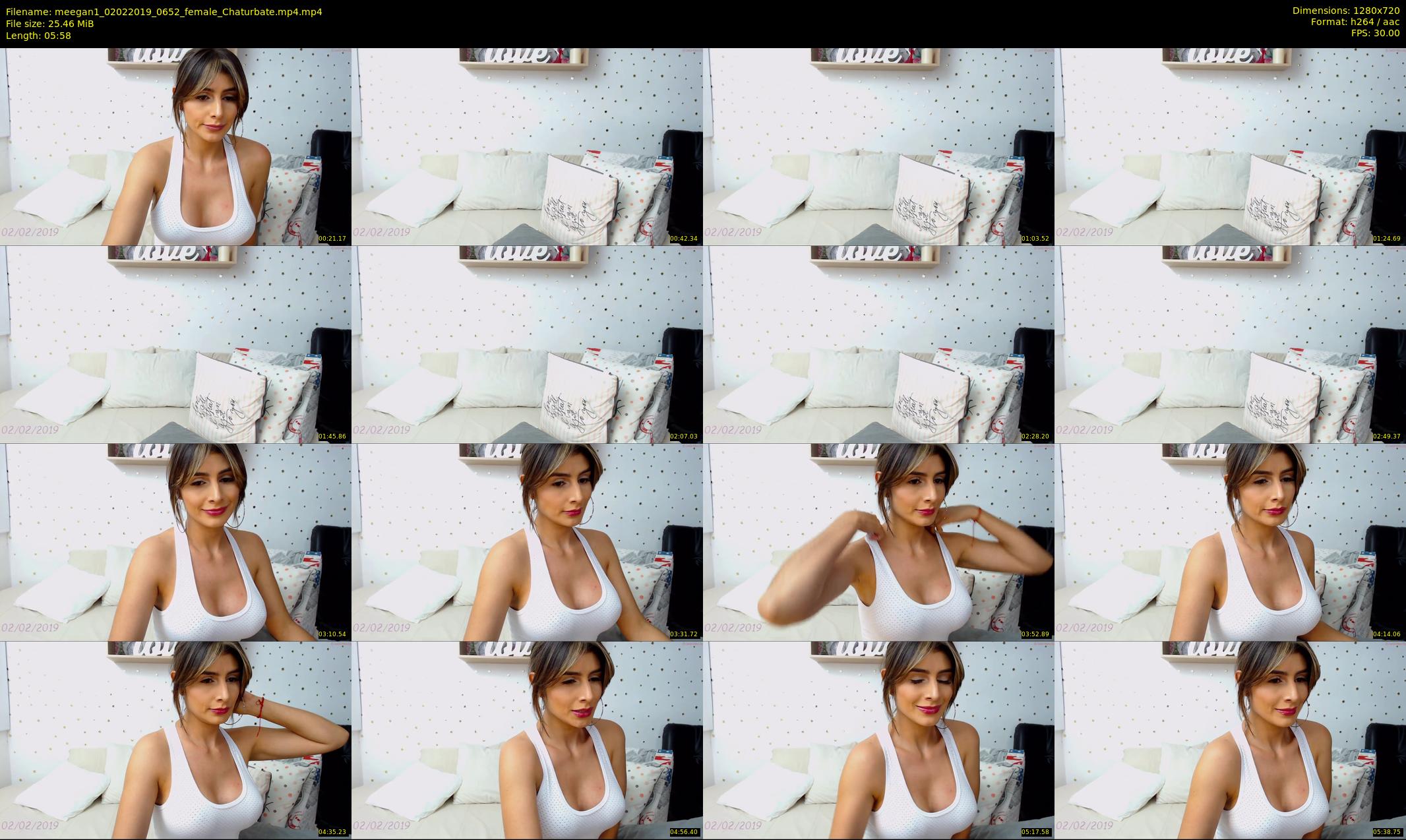 meegan1 — 6 minute Chaturbate female cam show recording, 720p, Feb 2, 2019
