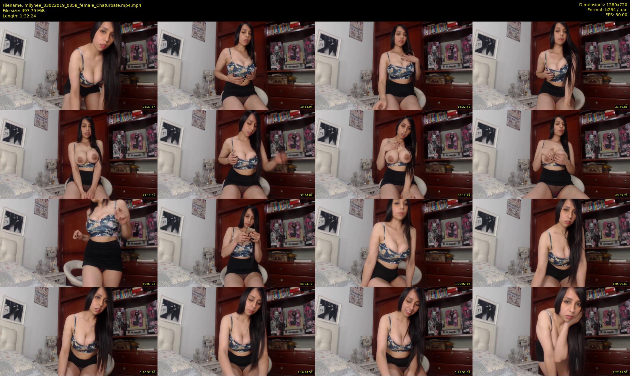 milynee — 93 minute Chaturbate female cam show recording, 720p, Feb 3, 2019