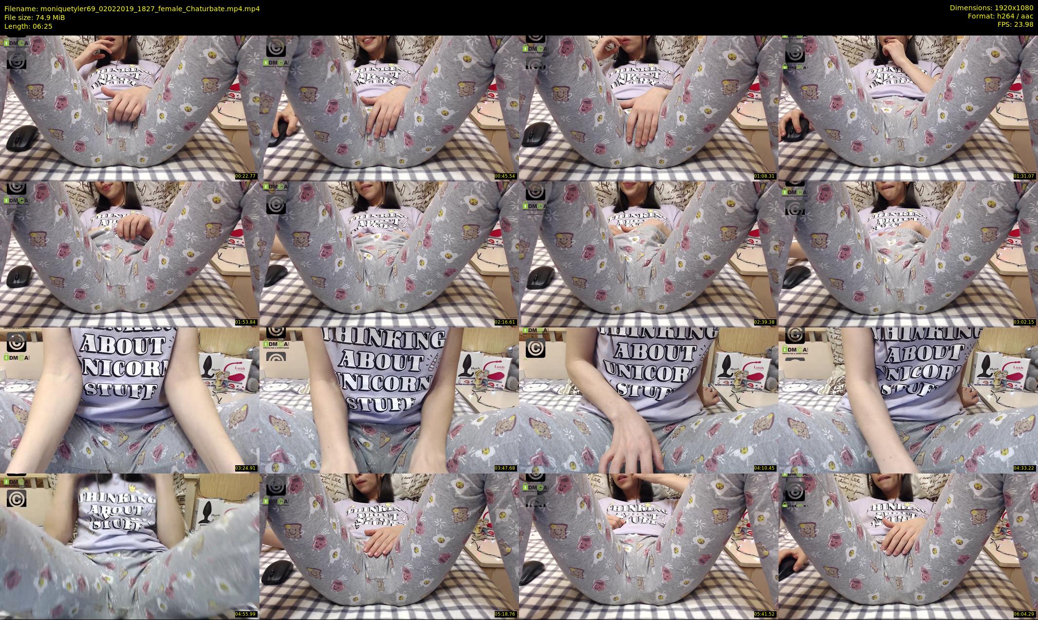 moniquetyler69 — 7 minute Chaturbate female cam show recording, 1080p, Feb 2, 2019