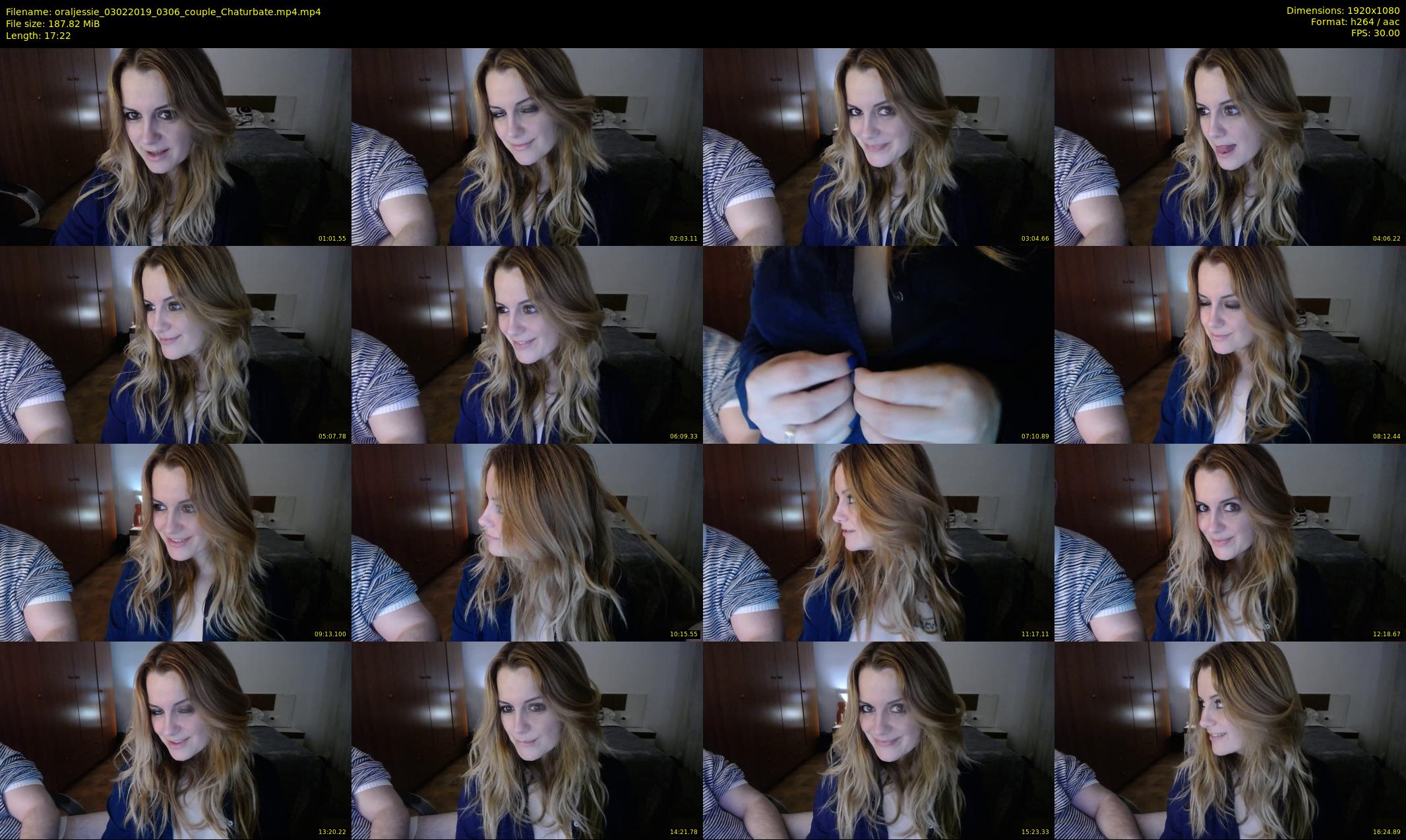 oraljessie — 18 minute Chaturbate couple cam show recording, 1080p, Feb 3, 2019