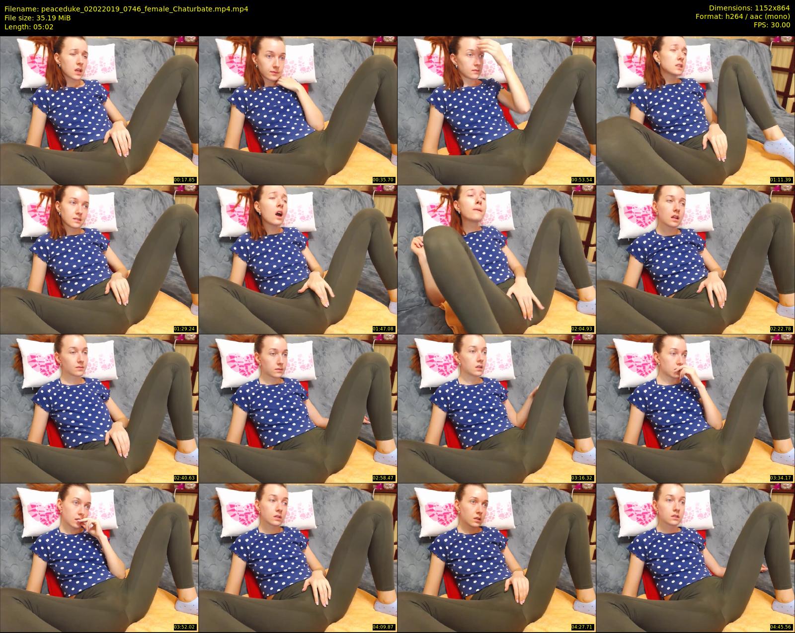 peaceduke — 6 minute Chaturbate female cam show recording, 720p, Feb 2, 2019