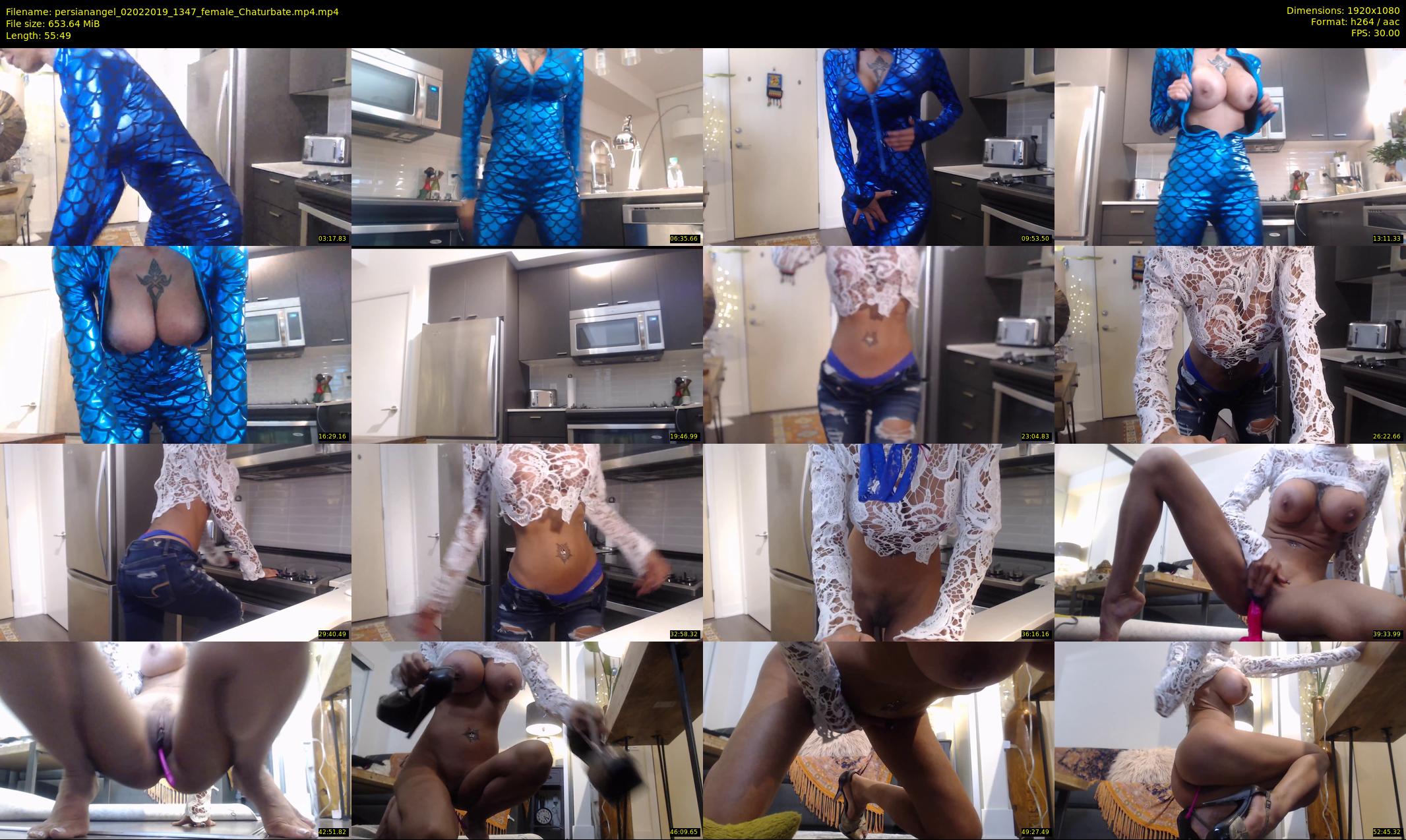 persianangel — 56 minute Chaturbate female cam show recording, 1080p, Feb 2, 2019