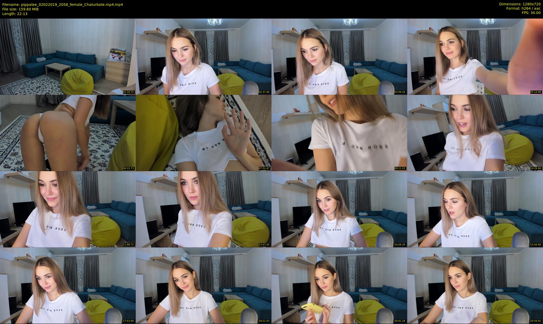pippalee — 23 minute Chaturbate female cam show recording, 720p, Feb 2, 2019