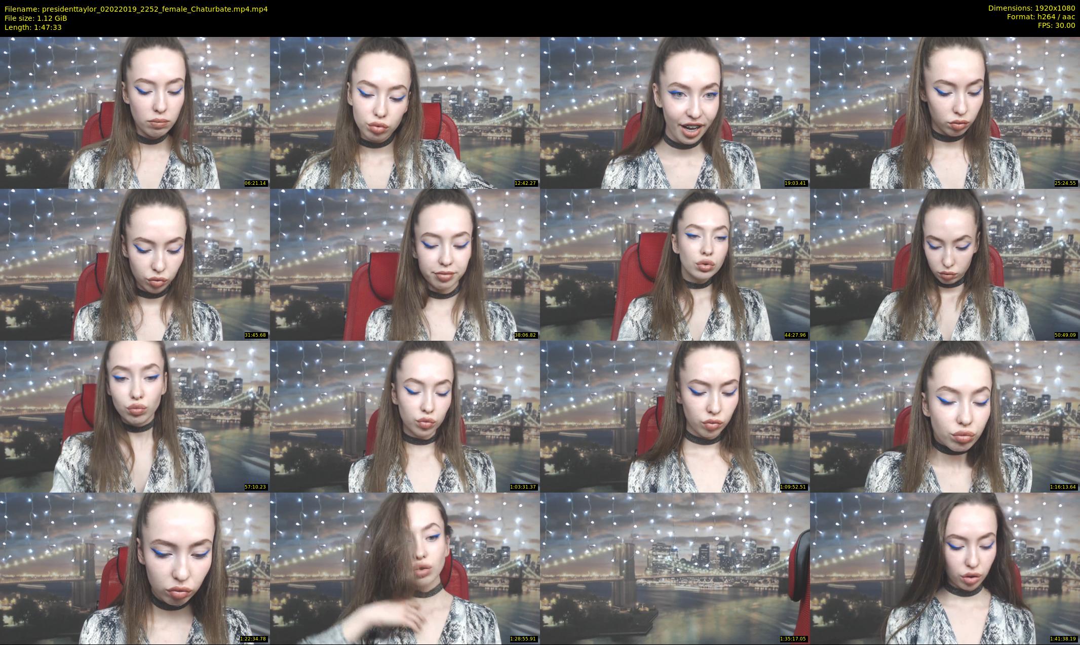 presidenttaylor — 108 minute Chaturbate female cam show recording, 1080p, Feb 2, 2019
