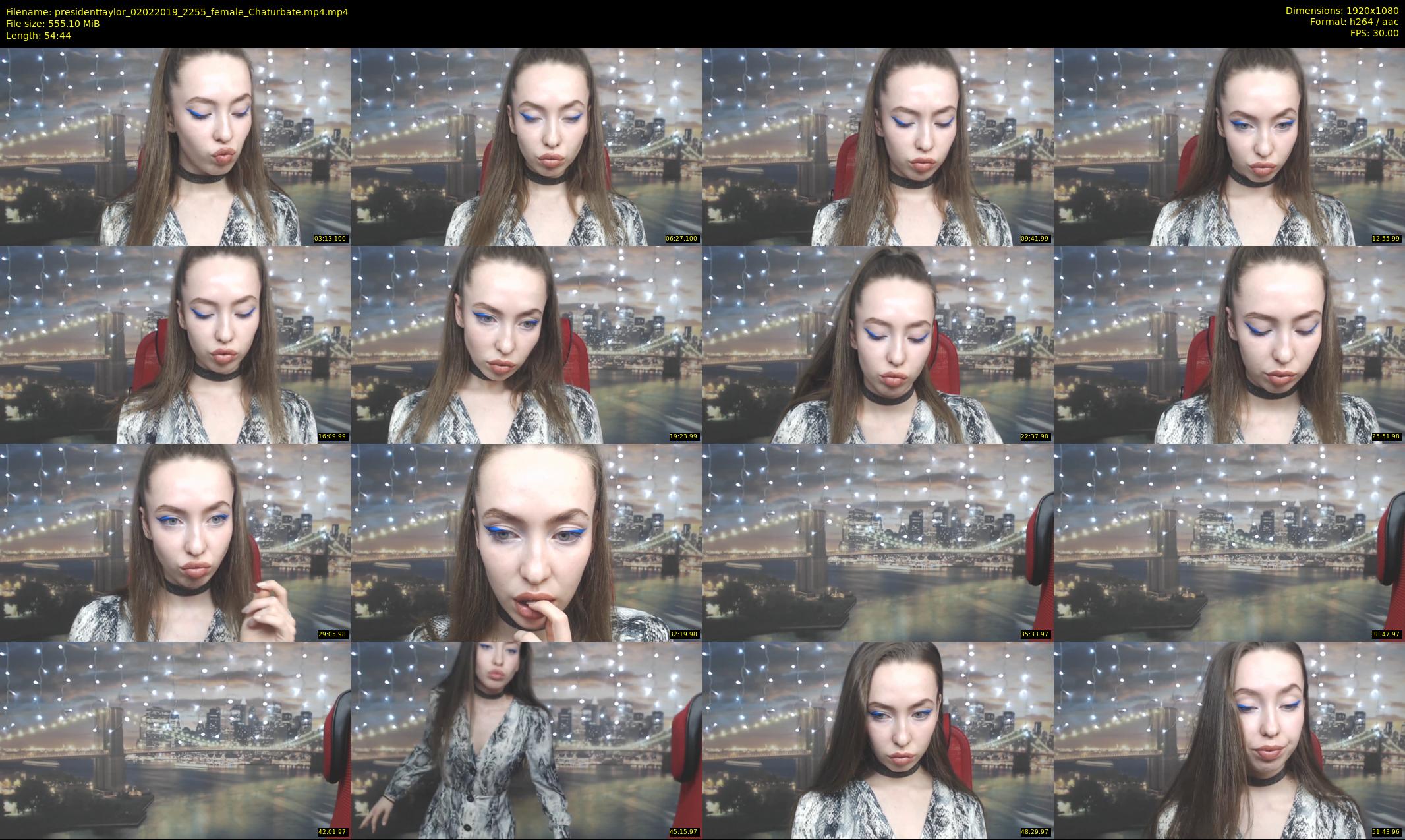 presidenttaylor — 55 minute Chaturbate female cam show recording, 1080p, Feb 2, 2019