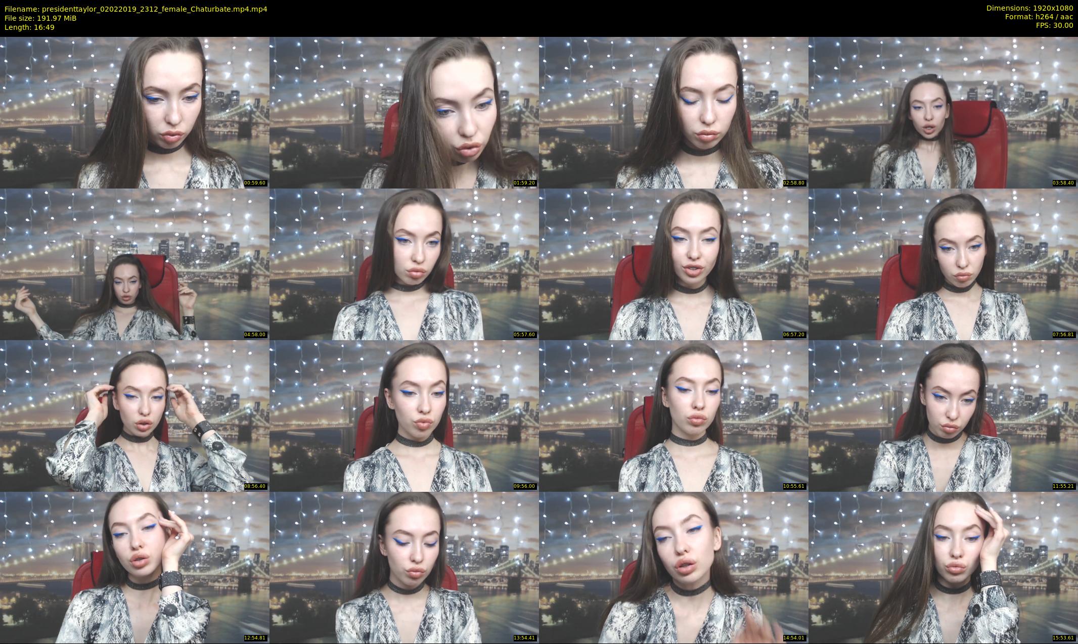 presidenttaylor — 17 minute Chaturbate female cam show recording, 1080p, Feb 2, 2019