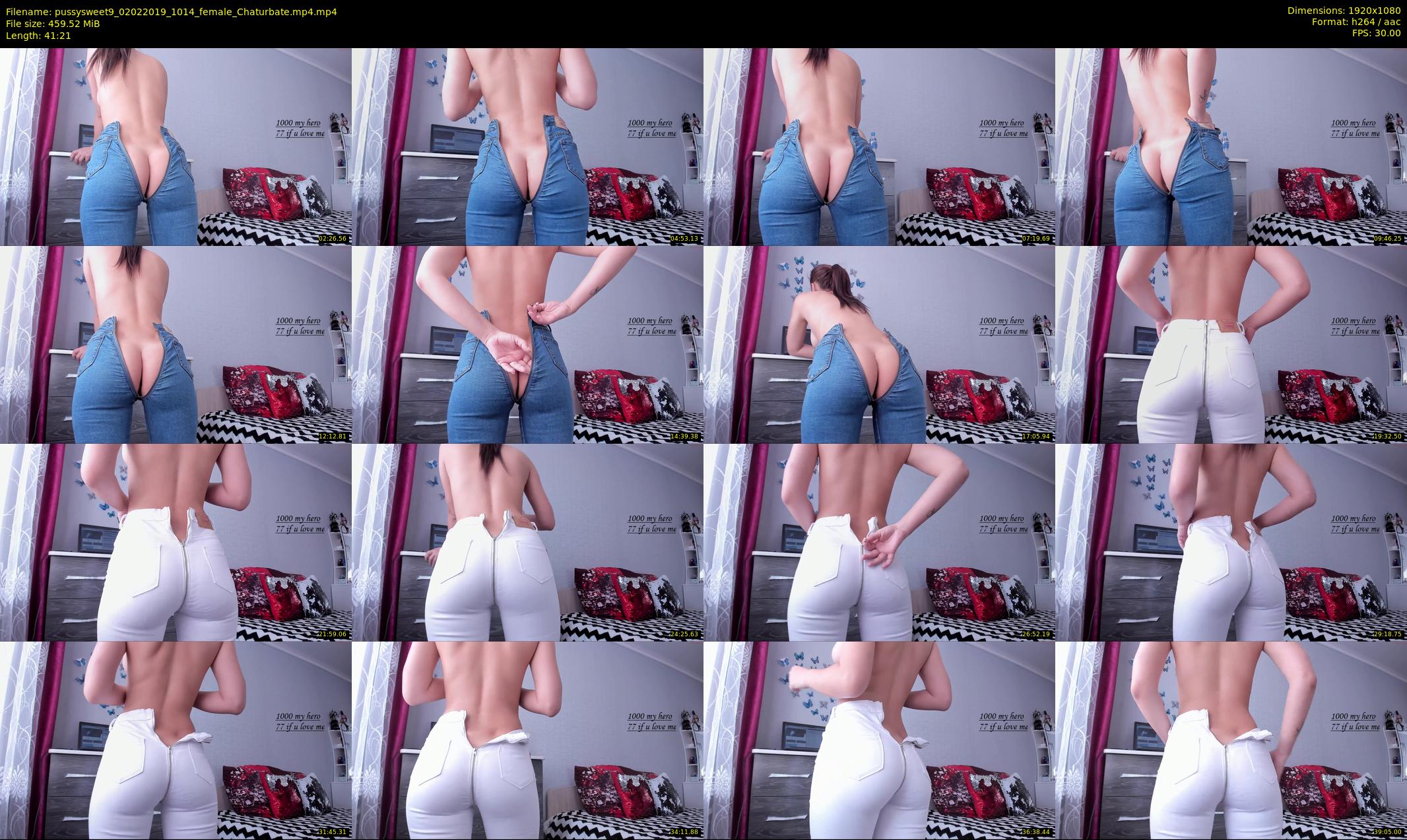 pussysweet9 — 42 minute Chaturbate female cam show recording, 1080p, Feb 2, 2019