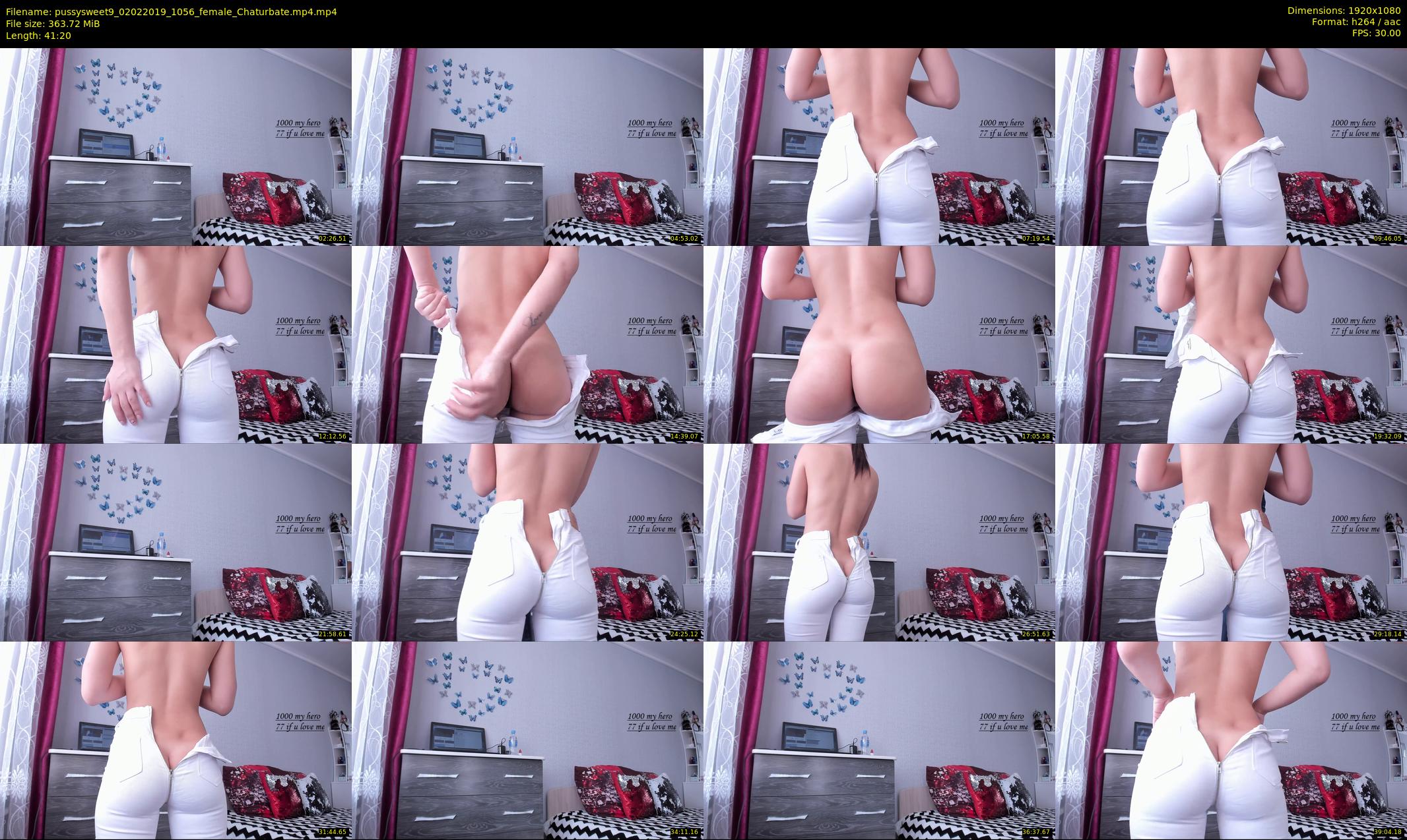pussysweet9 — 42 minute Chaturbate female cam show recording, 1080p, Feb 2, 2019