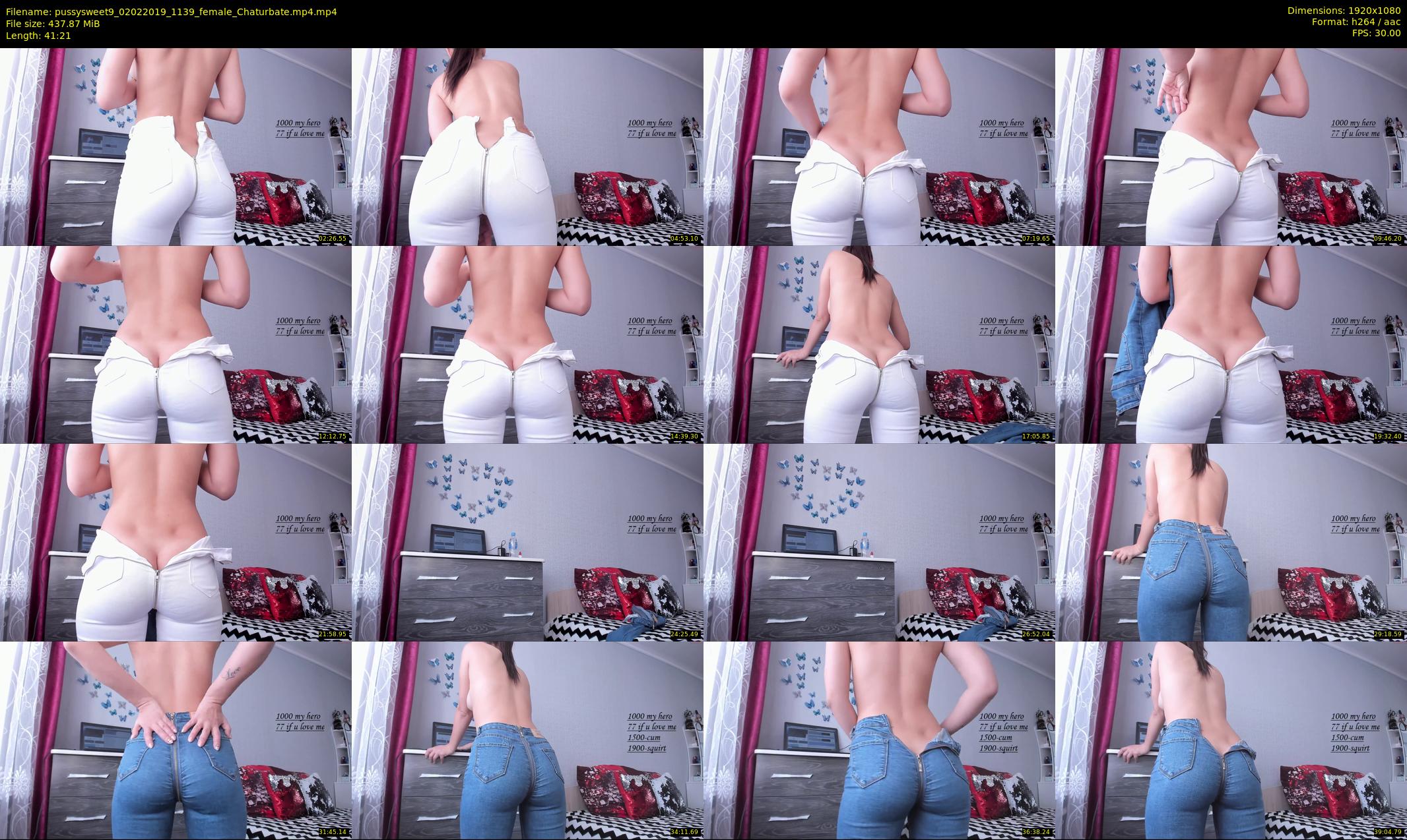 pussysweet9 — 42 minute Chaturbate female cam show recording, 1080p, Feb 2, 2019