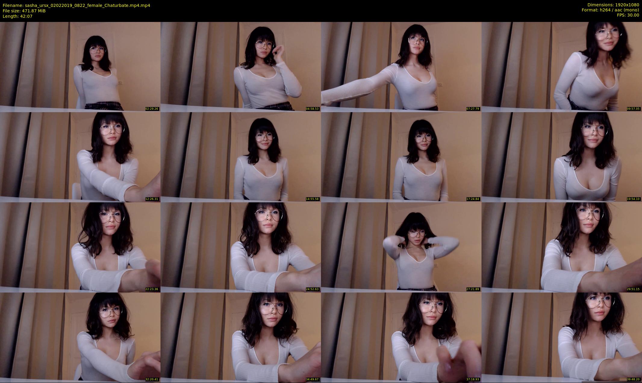 sasha_ursx — 43 minute Chaturbate female cam show recording, 1080p, Feb 2, 2019
