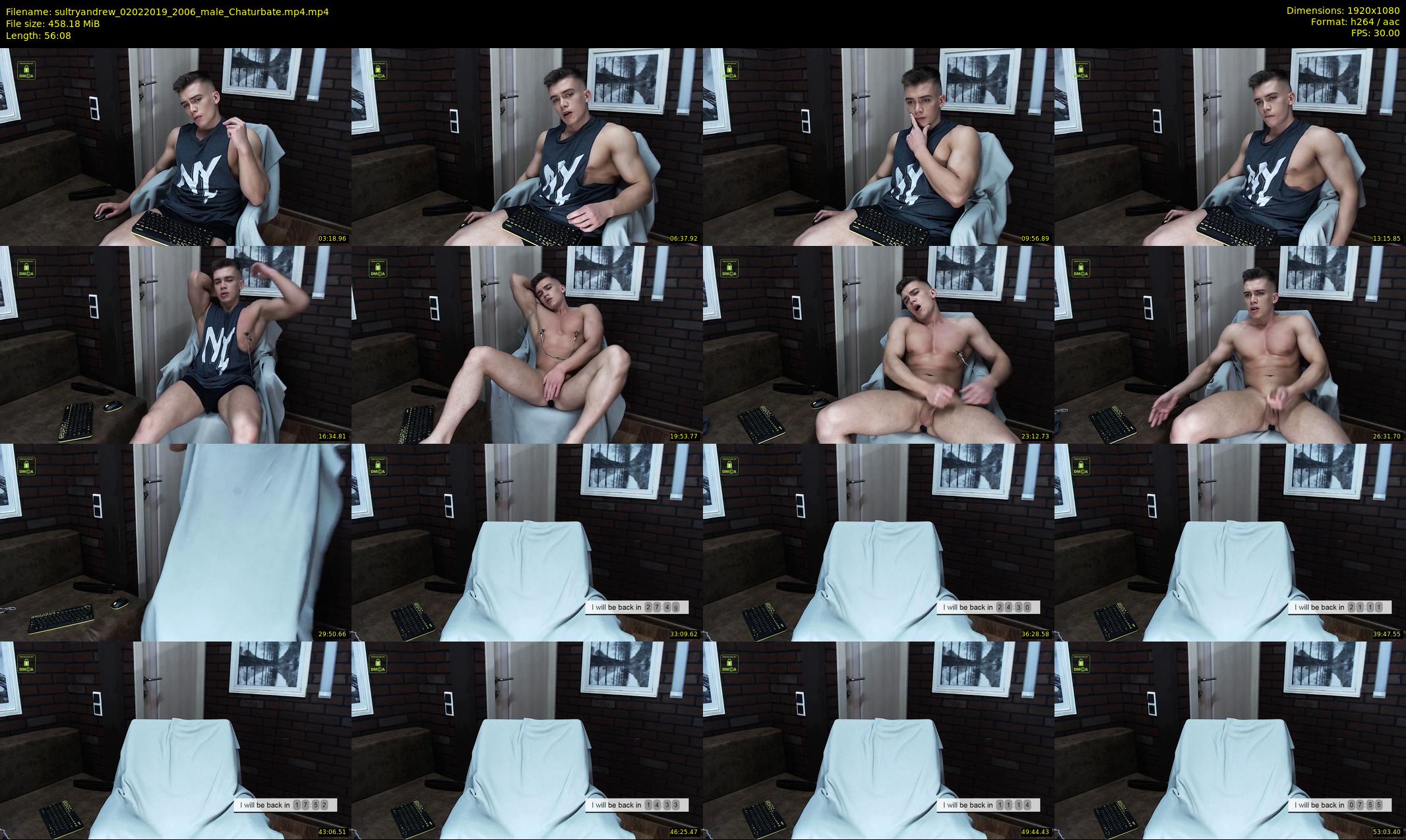 sultryandrew — 57 minute Chaturbate male cam show recording, 1080p, Feb 2, 2019
