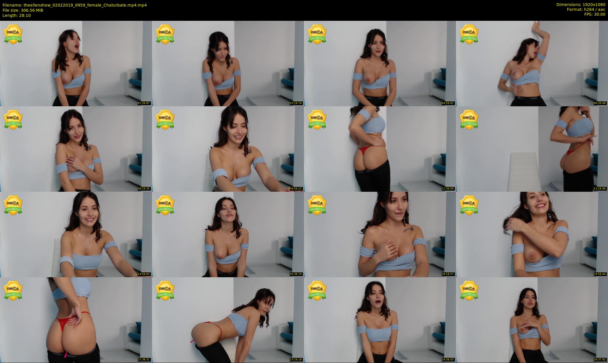 theellenshow — 29 minute Chaturbate female cam show recording, 1080p, Feb 2, 2019
