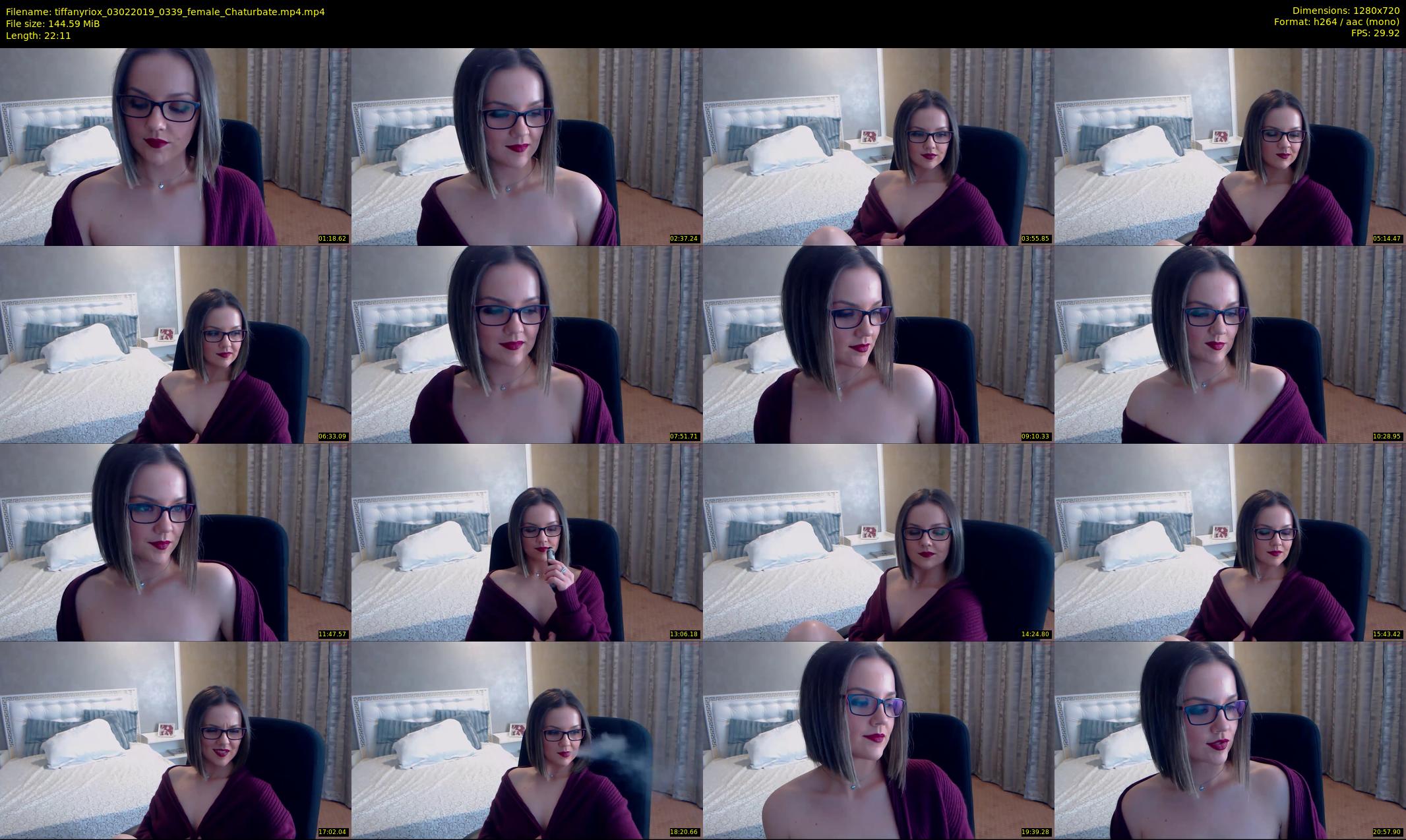 tiffanyriox — 23 minute Chaturbate female cam show recording, 720p, Feb 3, 2019