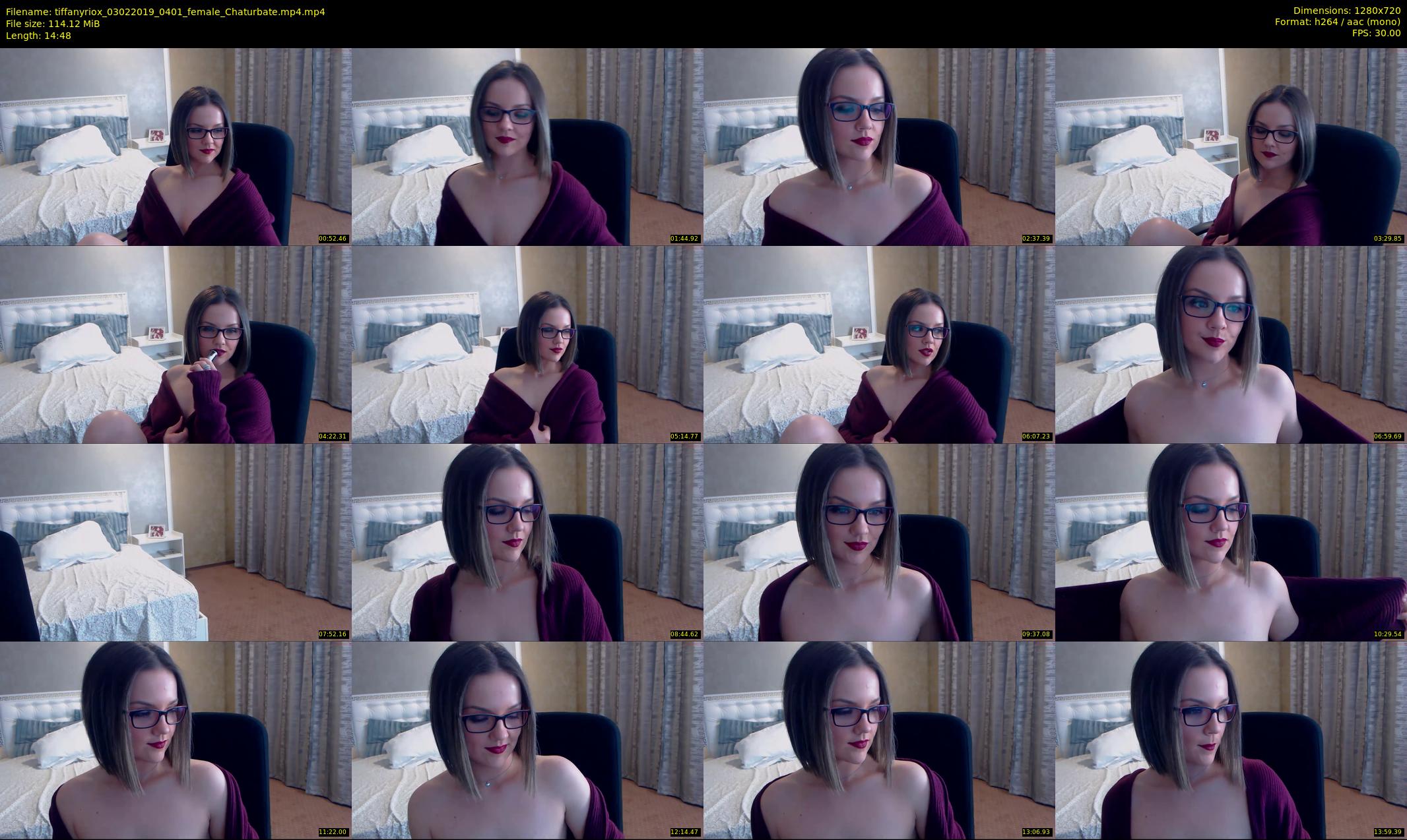 tiffanyriox — 15 minute Chaturbate female cam show recording, 720p, Feb 3, 2019