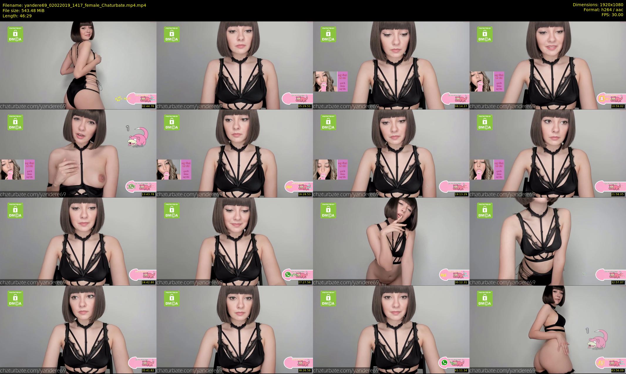 yandere69 — 47 minute Chaturbate female cam show recording, 1080p, Feb 2, 2019