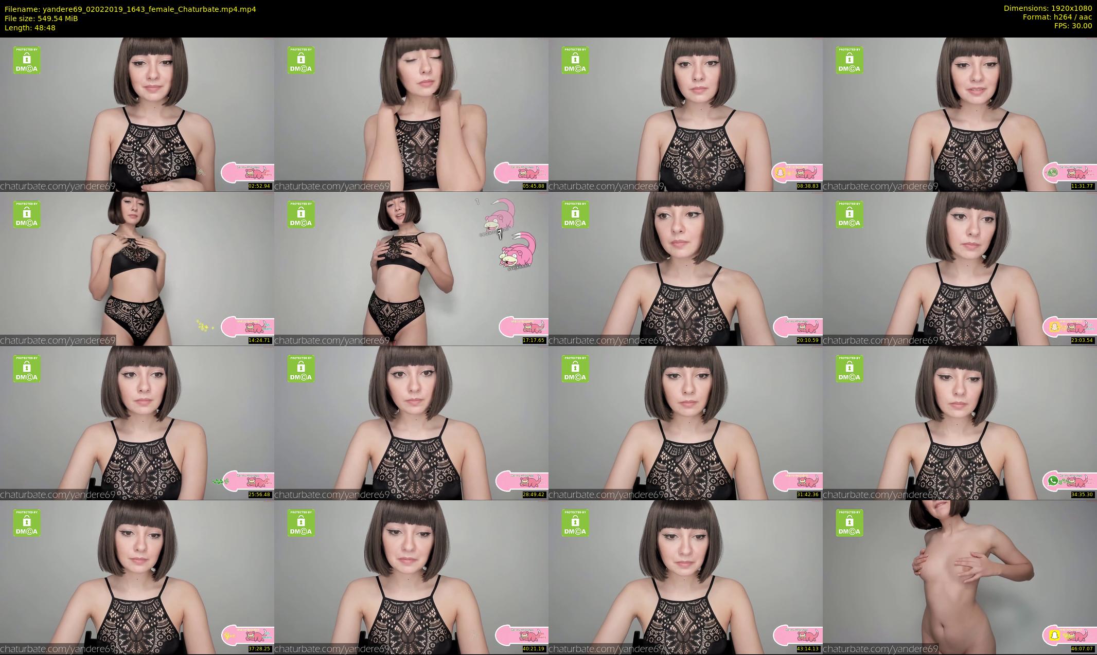 yandere69 — 49 minute Chaturbate female cam show recording, 1080p, Feb 2, 2019