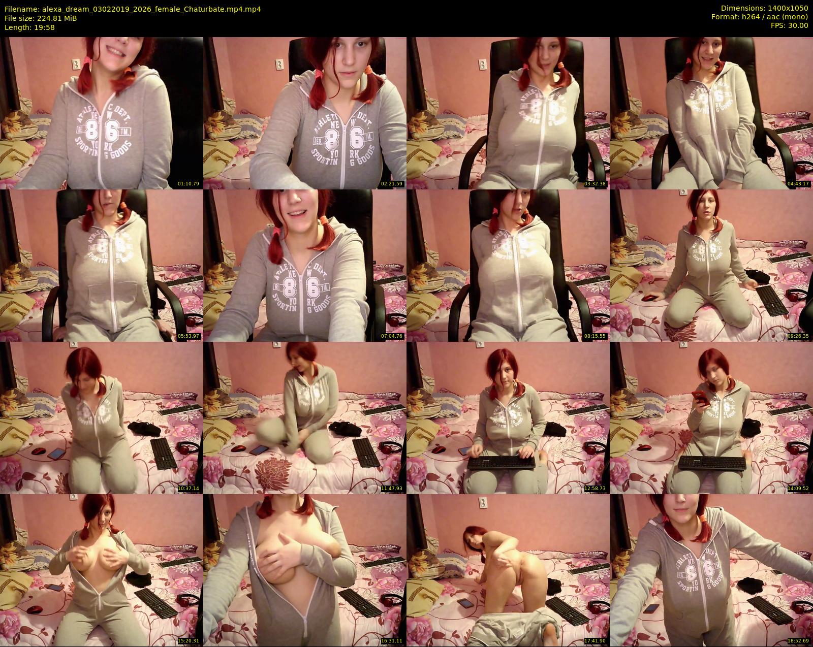 alexa_dream — 20 minute Chaturbate female cam show recording, 720p, Feb 3, 2019
