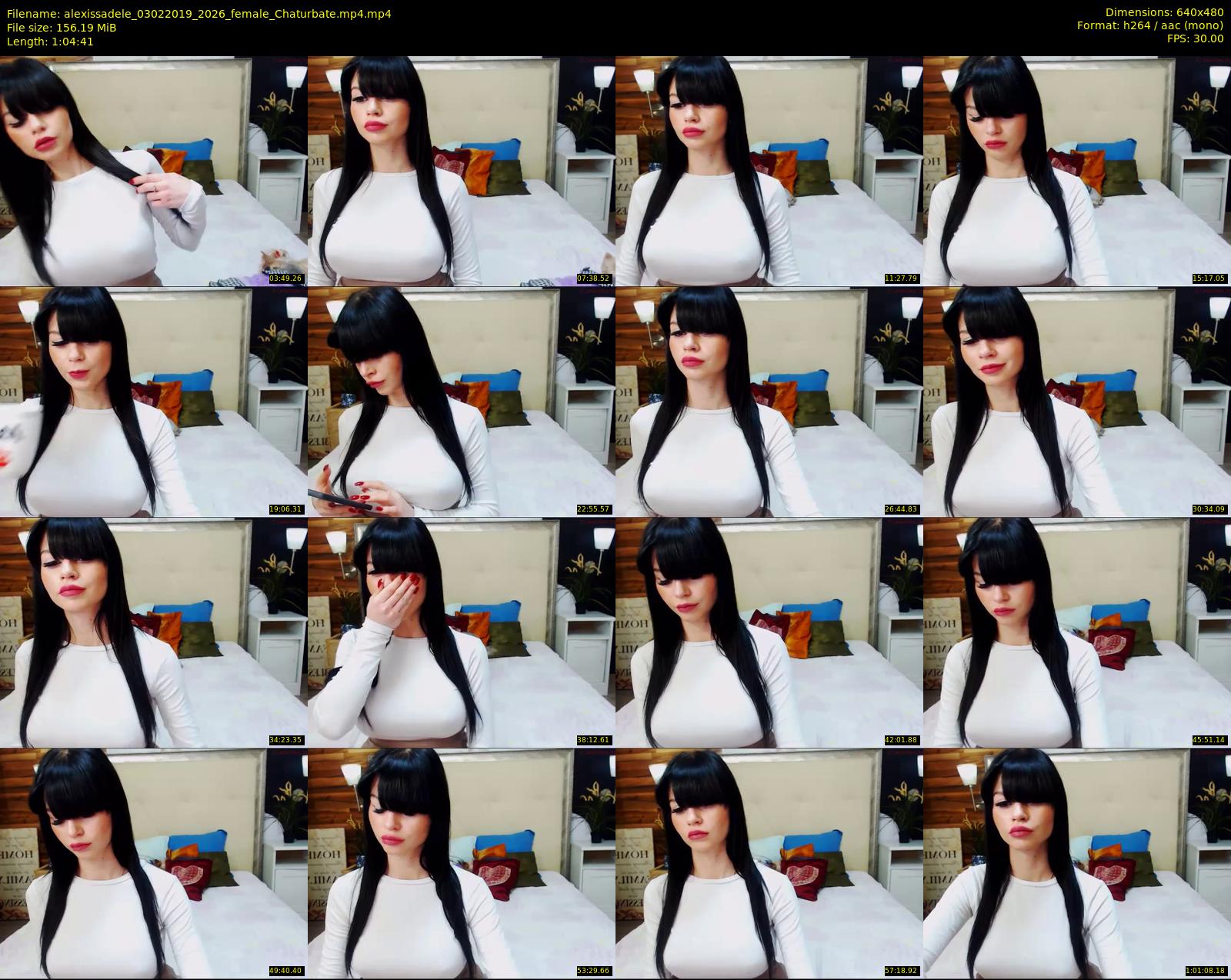 alexissadele — 65 minute Chaturbate female cam show recording, 480p, Feb 3, 2019