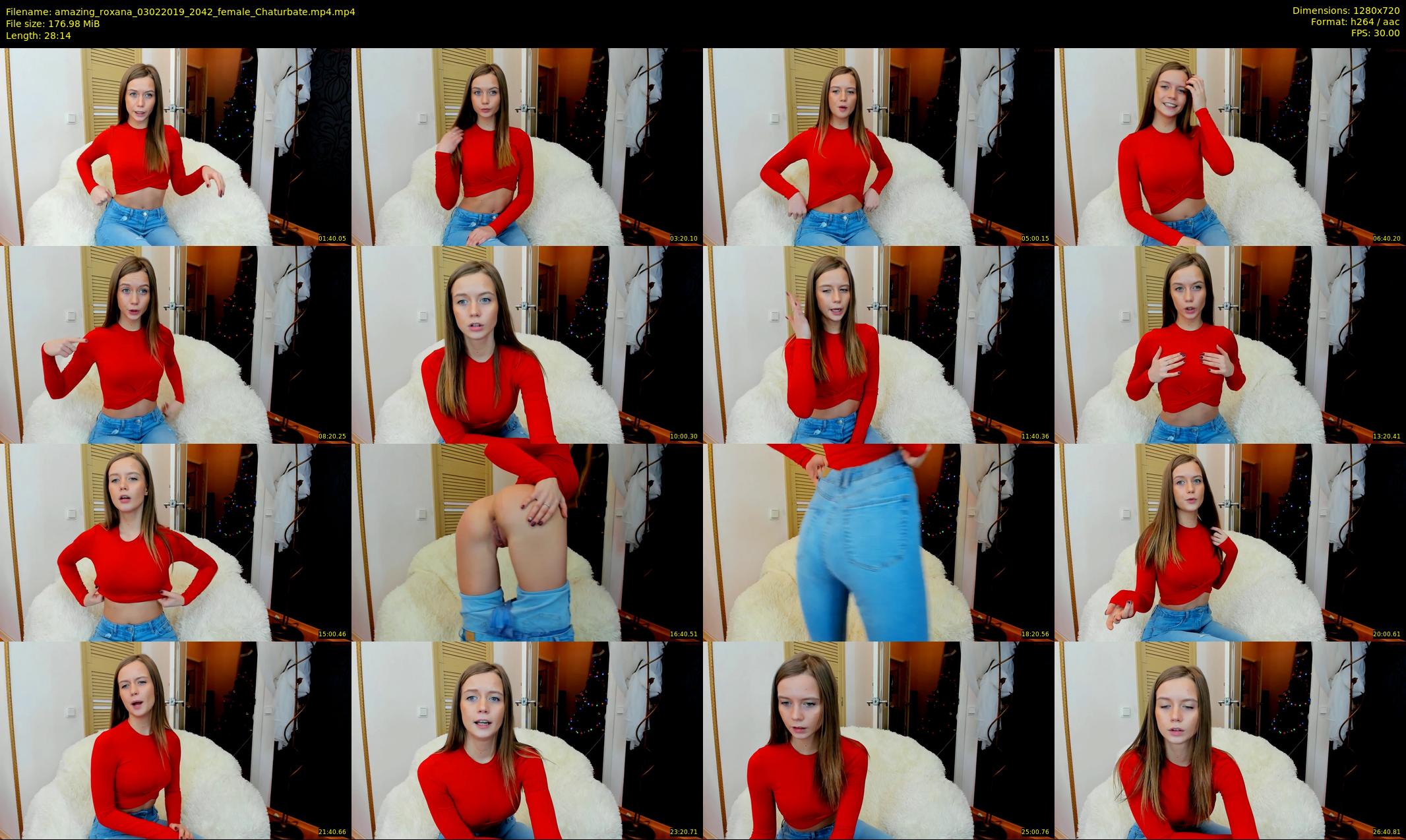 amazing_roxana — 29 minute Chaturbate female cam show recording, 720p, Feb 3, 2019