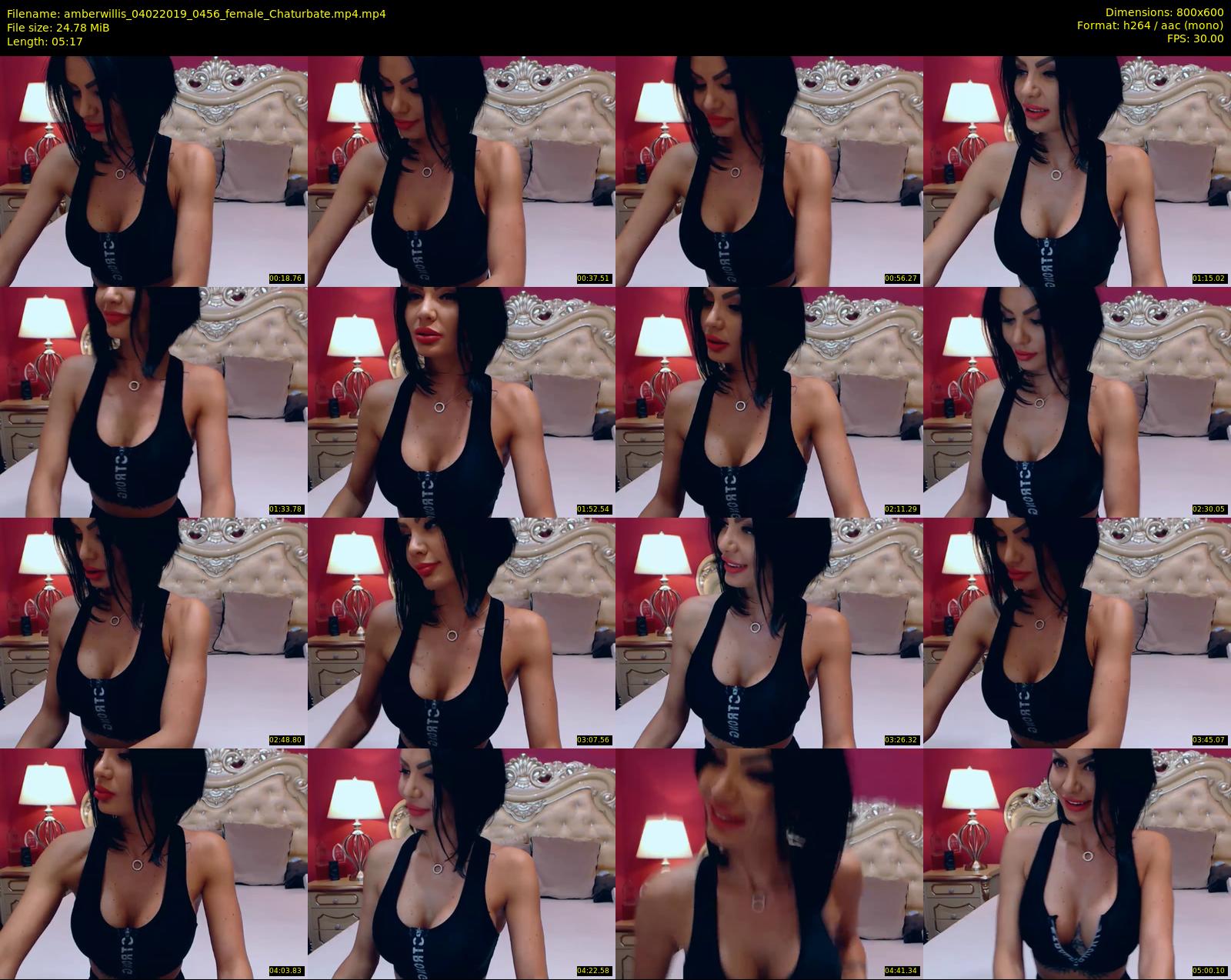 amberwillis — 6 minute Chaturbate female cam show recording, 480p, Feb 4, 2019