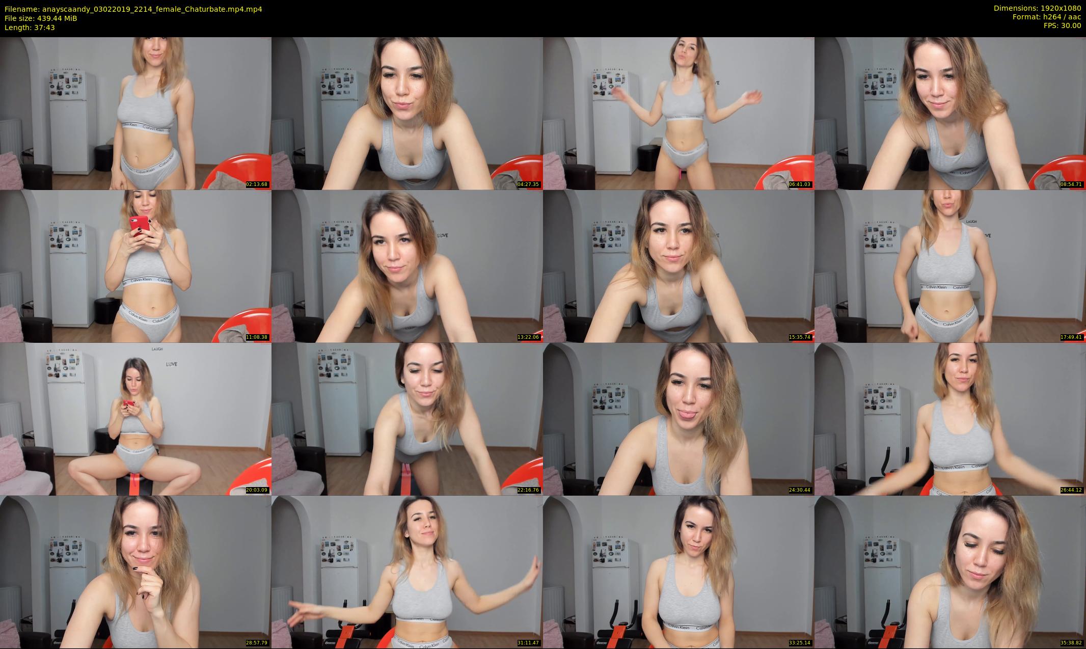 anayscaandy — 38 minute Chaturbate female cam show recording, 1080p, Feb 3, 2019