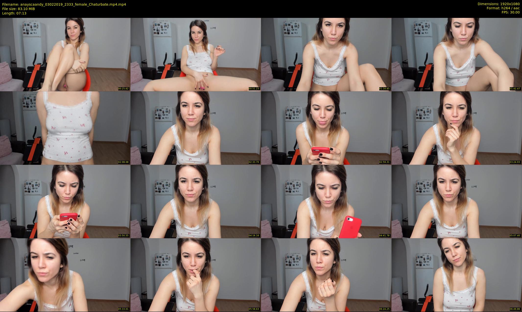 anayscaandy — 8 minute Chaturbate female cam show recording, 1080p, Feb 3, 2019