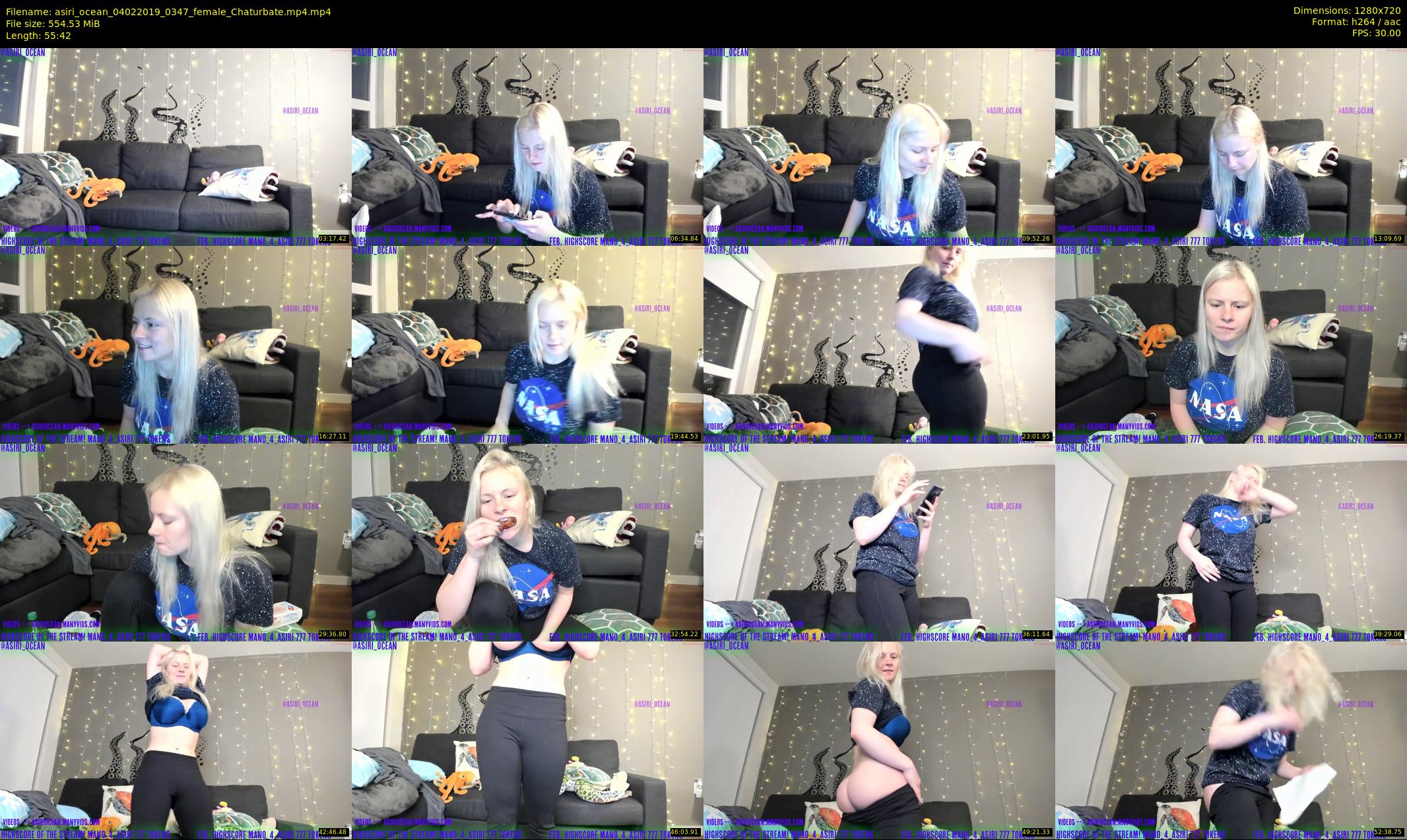 asiri_ocean — 56 minute Chaturbate female cam show recording, 720p, Feb 4, 2019