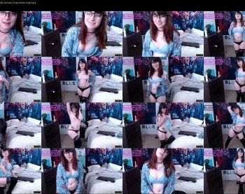 blueasfuck — 56 minute Chaturbate female cam show recording, 1080p, Feb 4, 2019