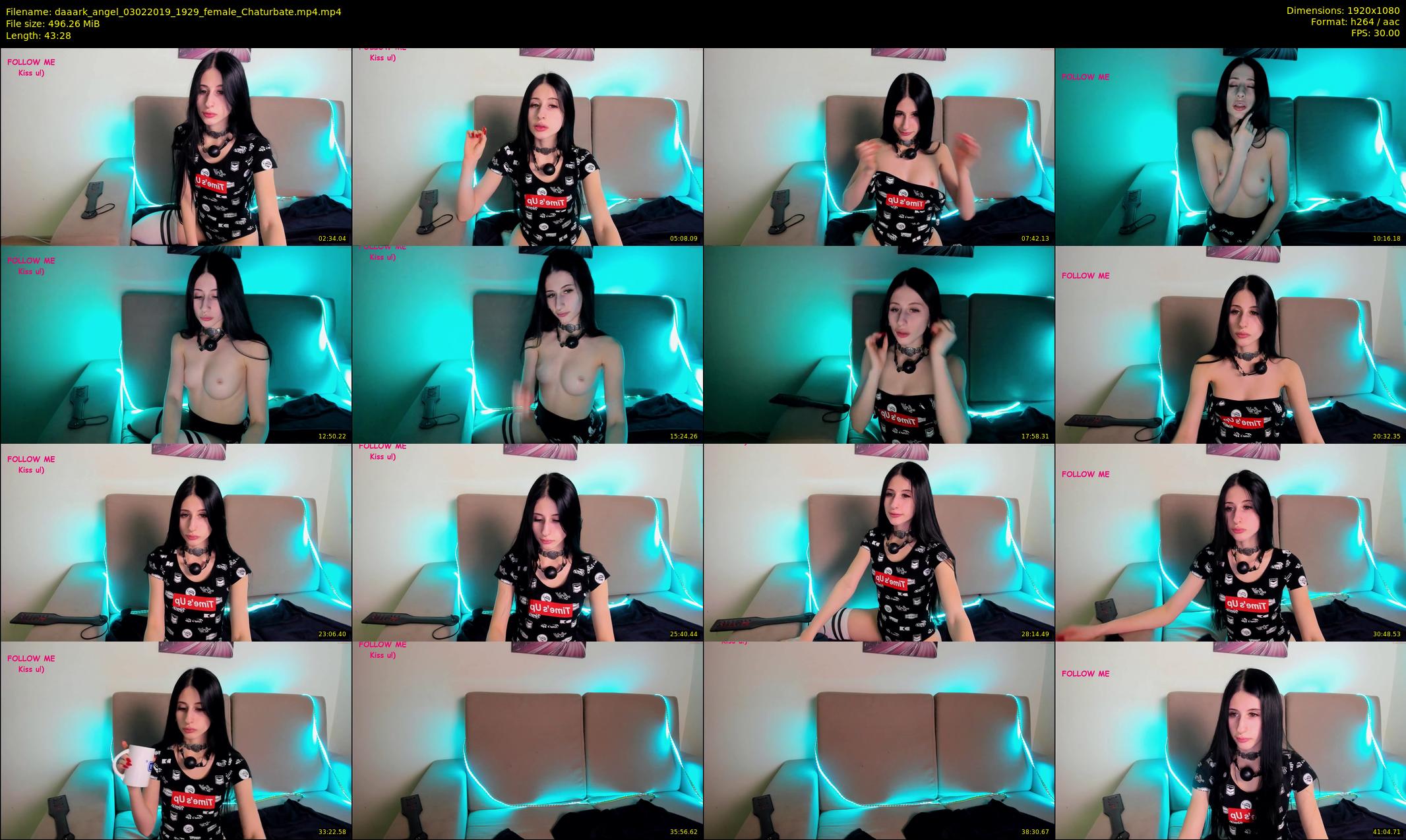 daaark_angel — 44 minute Chaturbate female cam show recording, 1080p, Feb 3, 2019