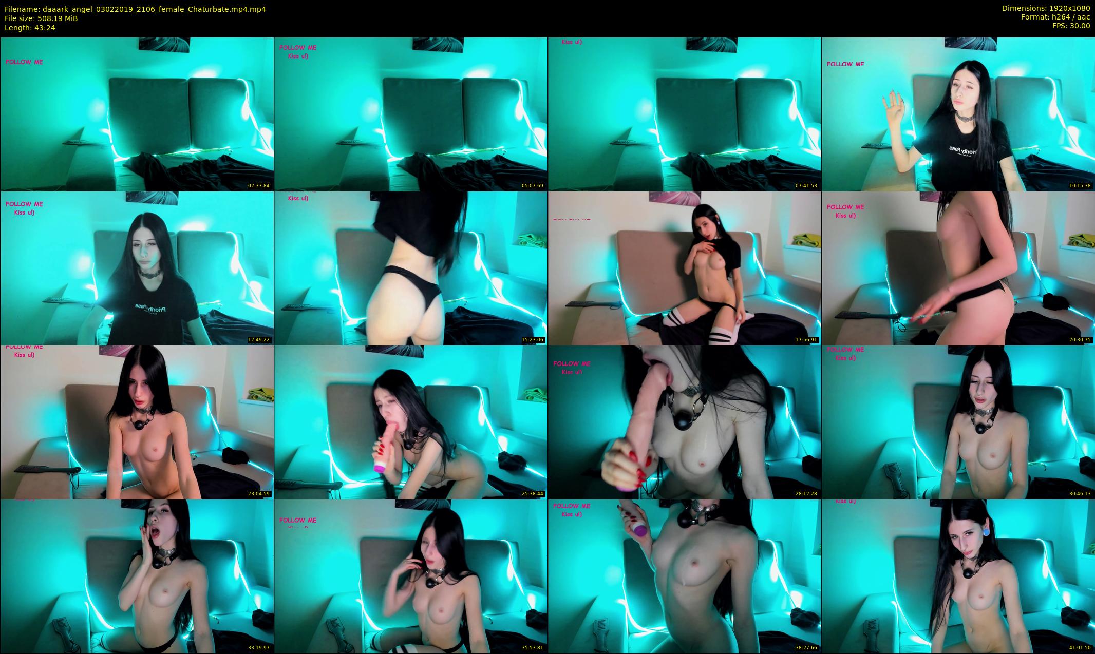daaark_angel — 44 minute Chaturbate female cam show recording, 1080p, Feb 3, 2019